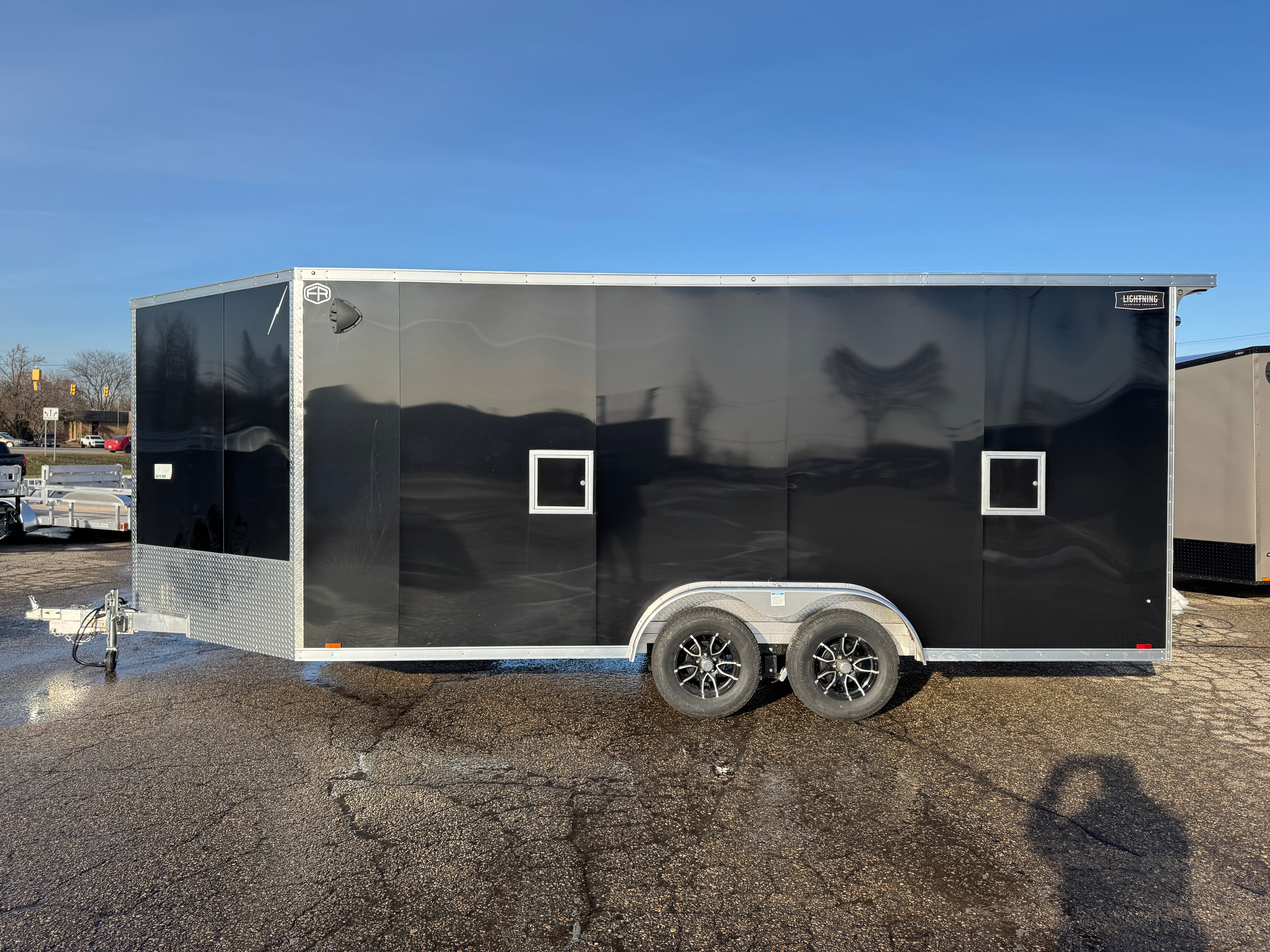 2026 Lightning Aluminum 7.5' x 18' Enclosed Snowmobile Trailer