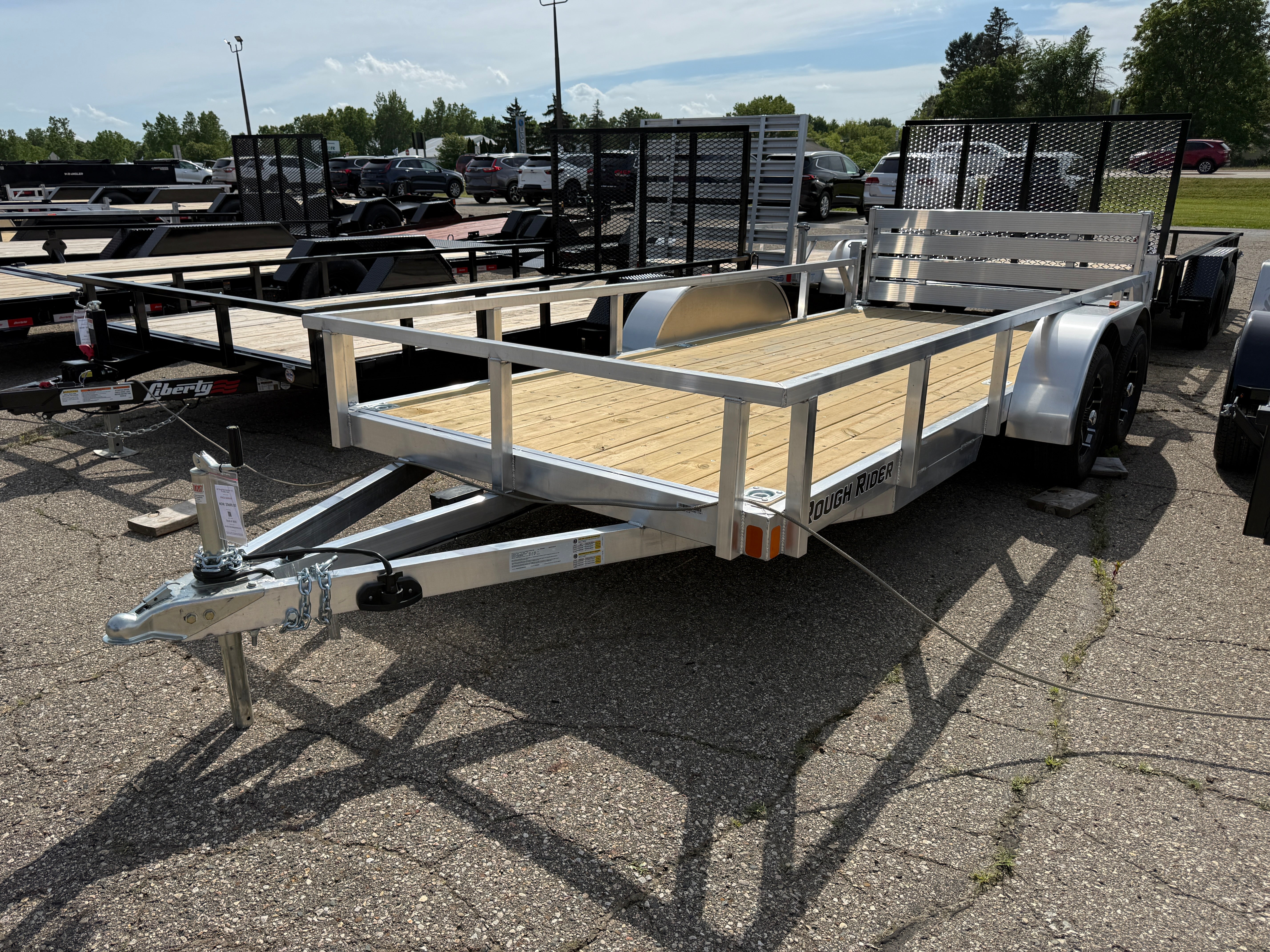2027 Rough Rider Aluminum  6.5' x 16' Utility Trailer