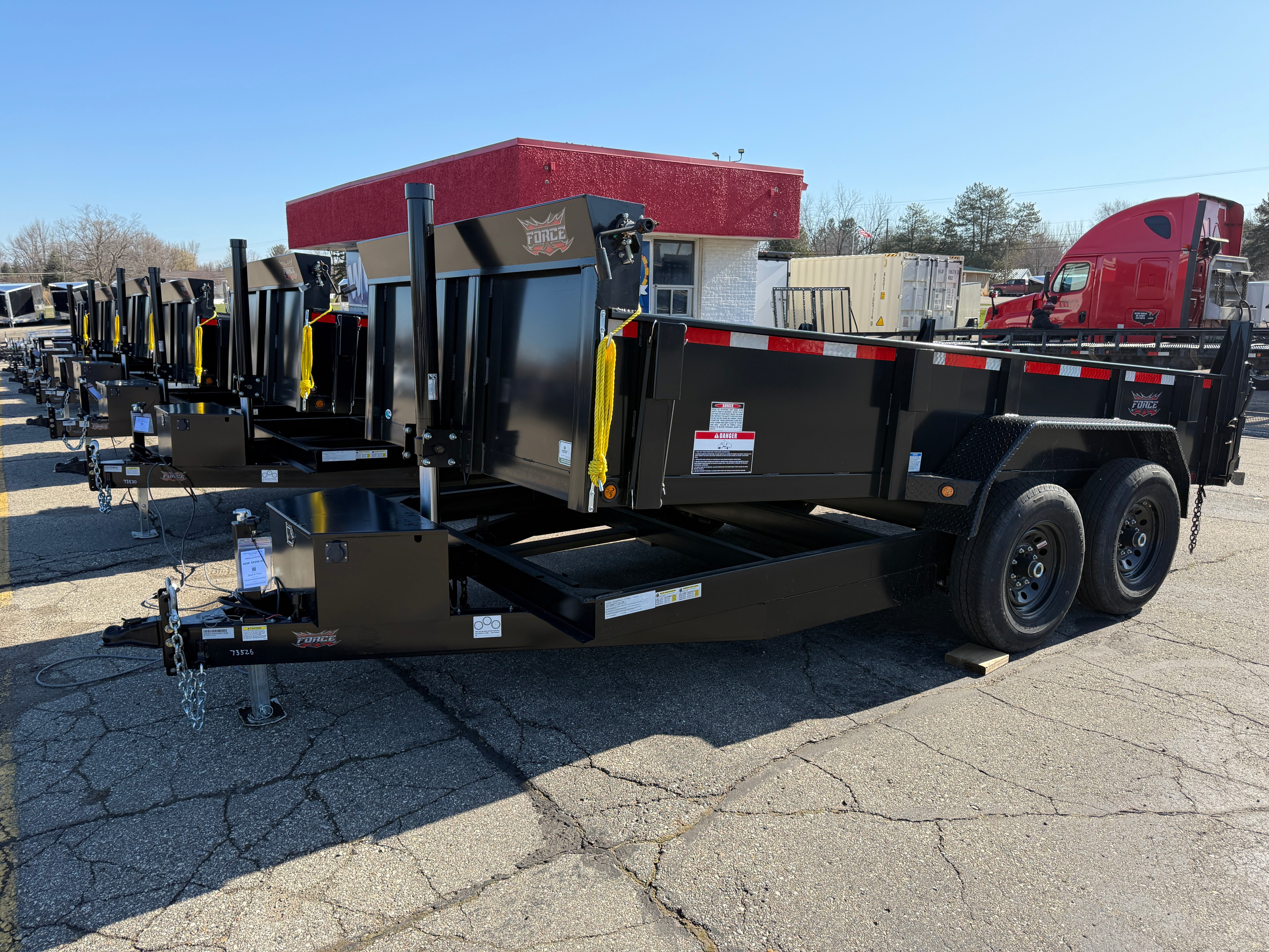 2025 Force 7' x 14' Telescoping Dump Trailer