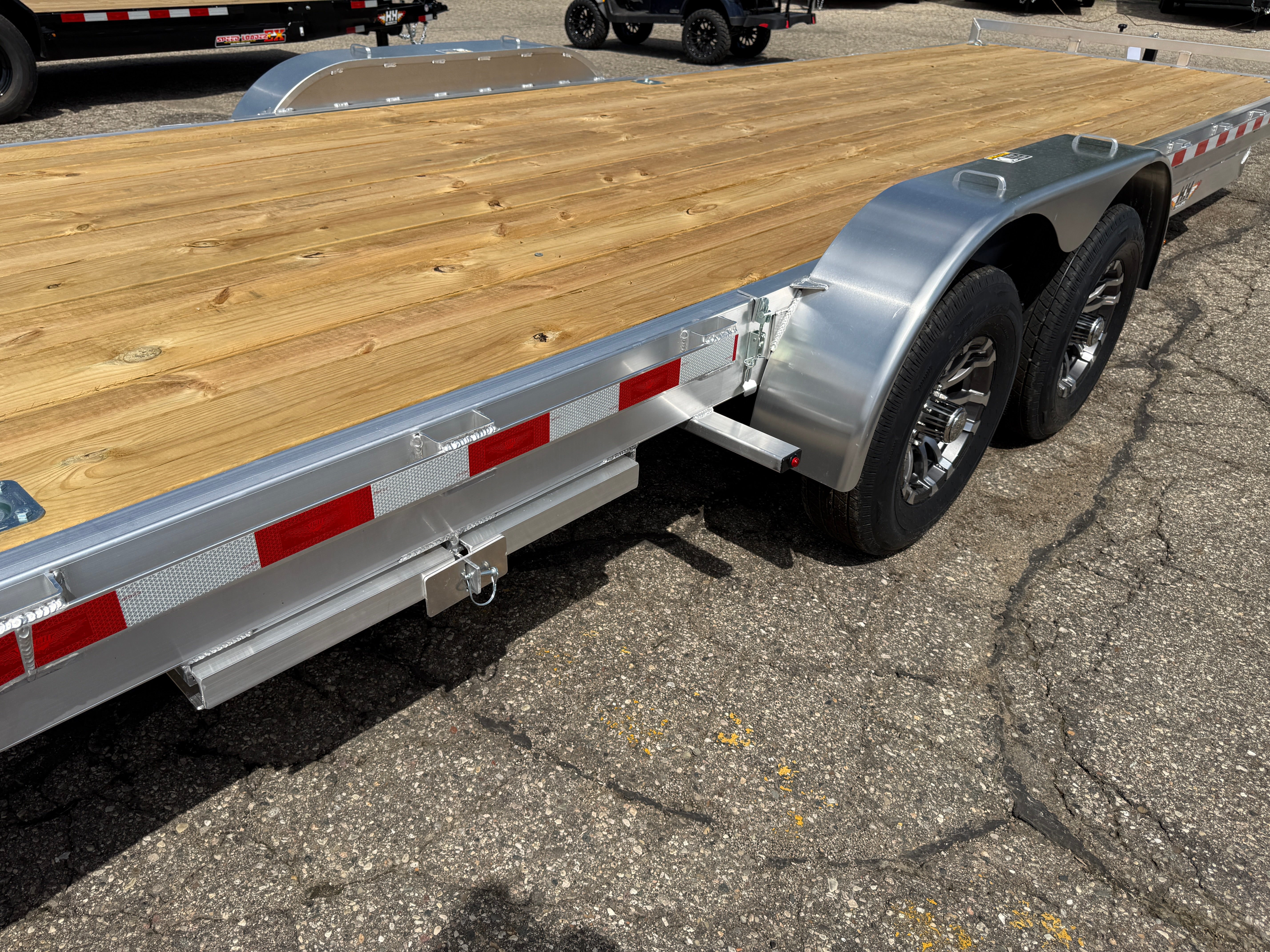 2026 H & H  82" x22' + 2' Aluminum Car Hauler Trailer