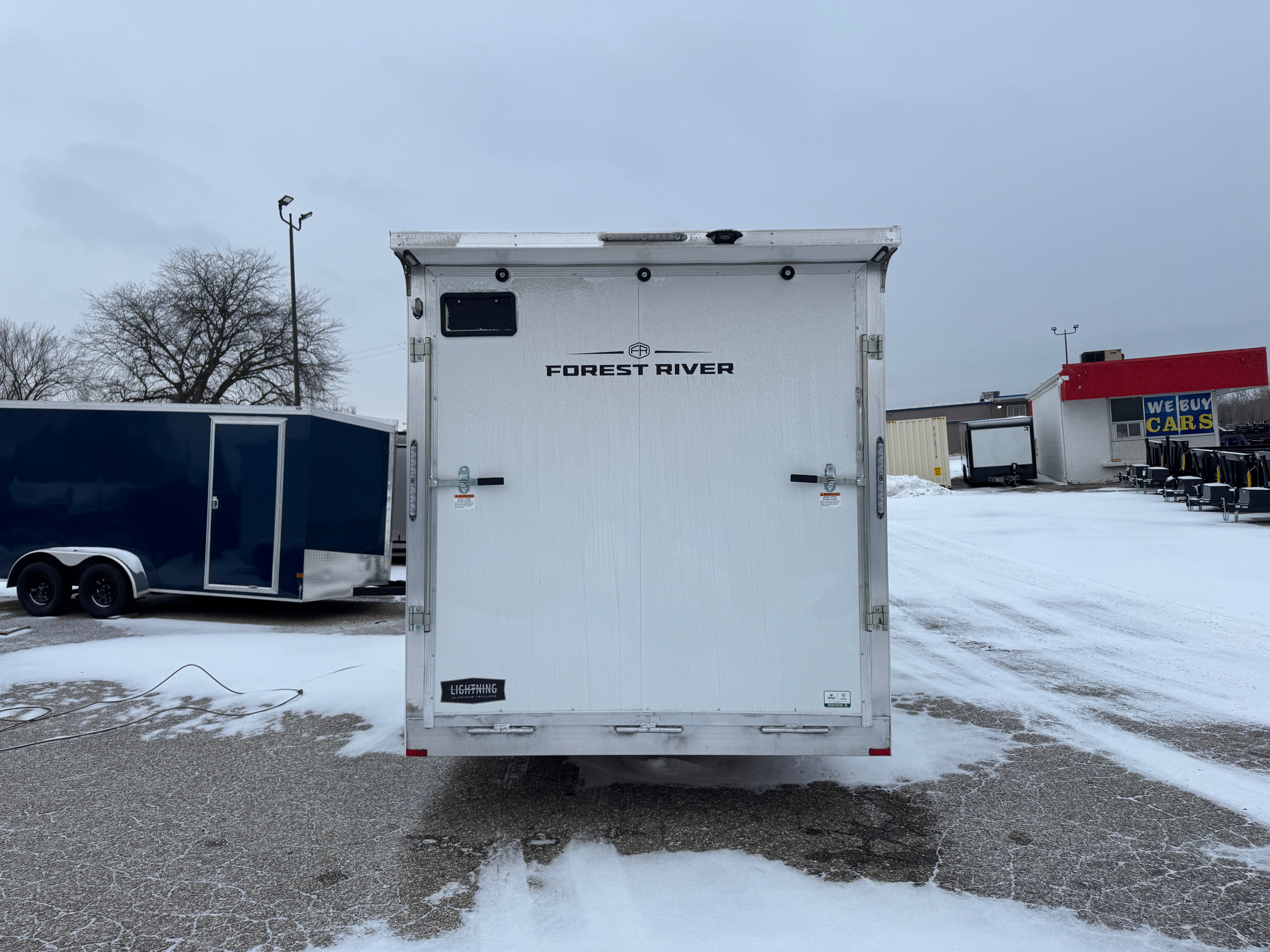 2026 Lightning Aluminum 7.5' x 18' Enclosed Snowmobile Trailer
