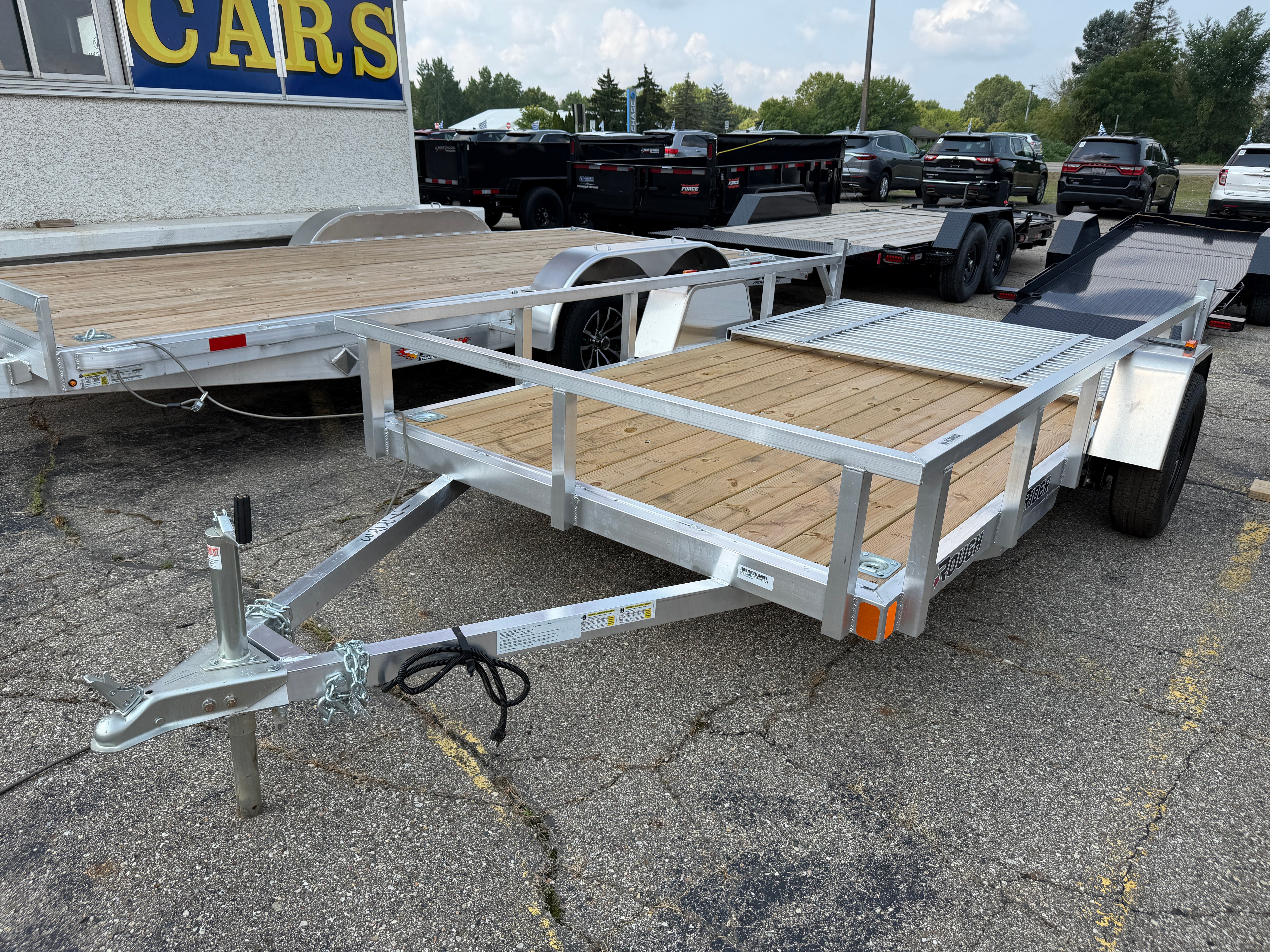 2027 Rough Rider Aluminum 6.5' x 12' Utility Trailer