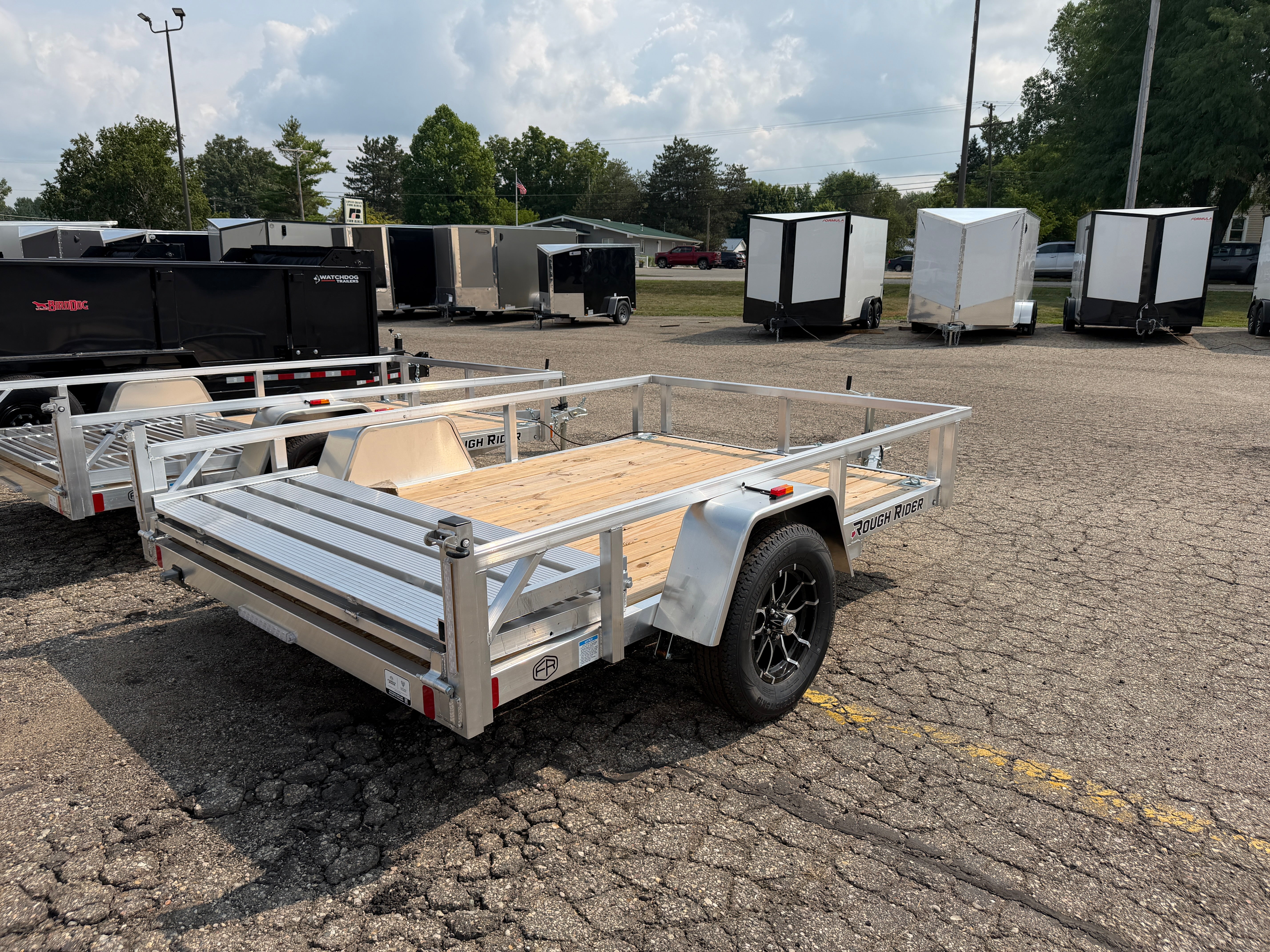 2027 Rough Rider Aluminum 6.5' x 10' Utility Trailer