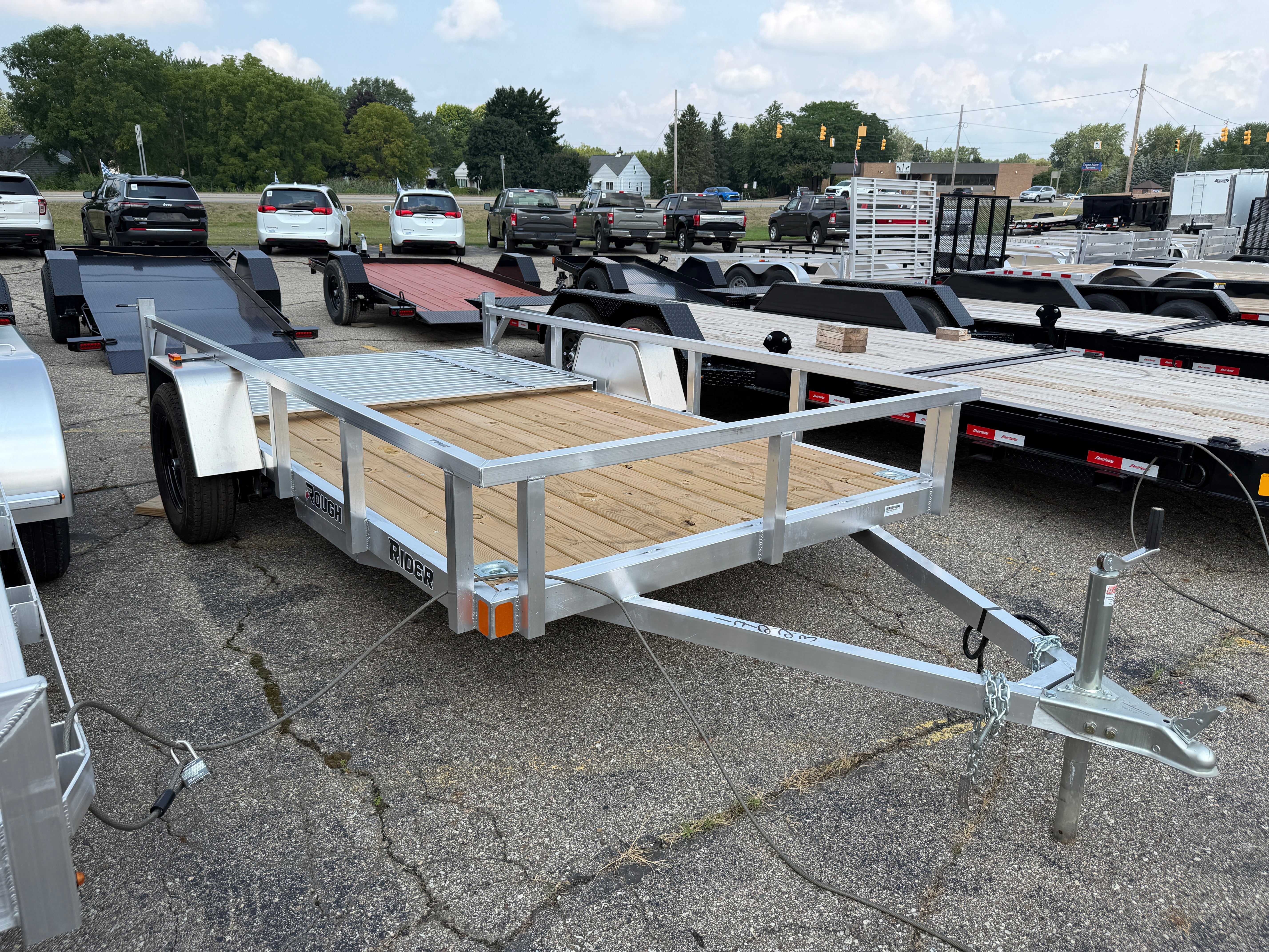 2027 Rough Rider Aluminum 6.5' x 12' Utility Trailer
