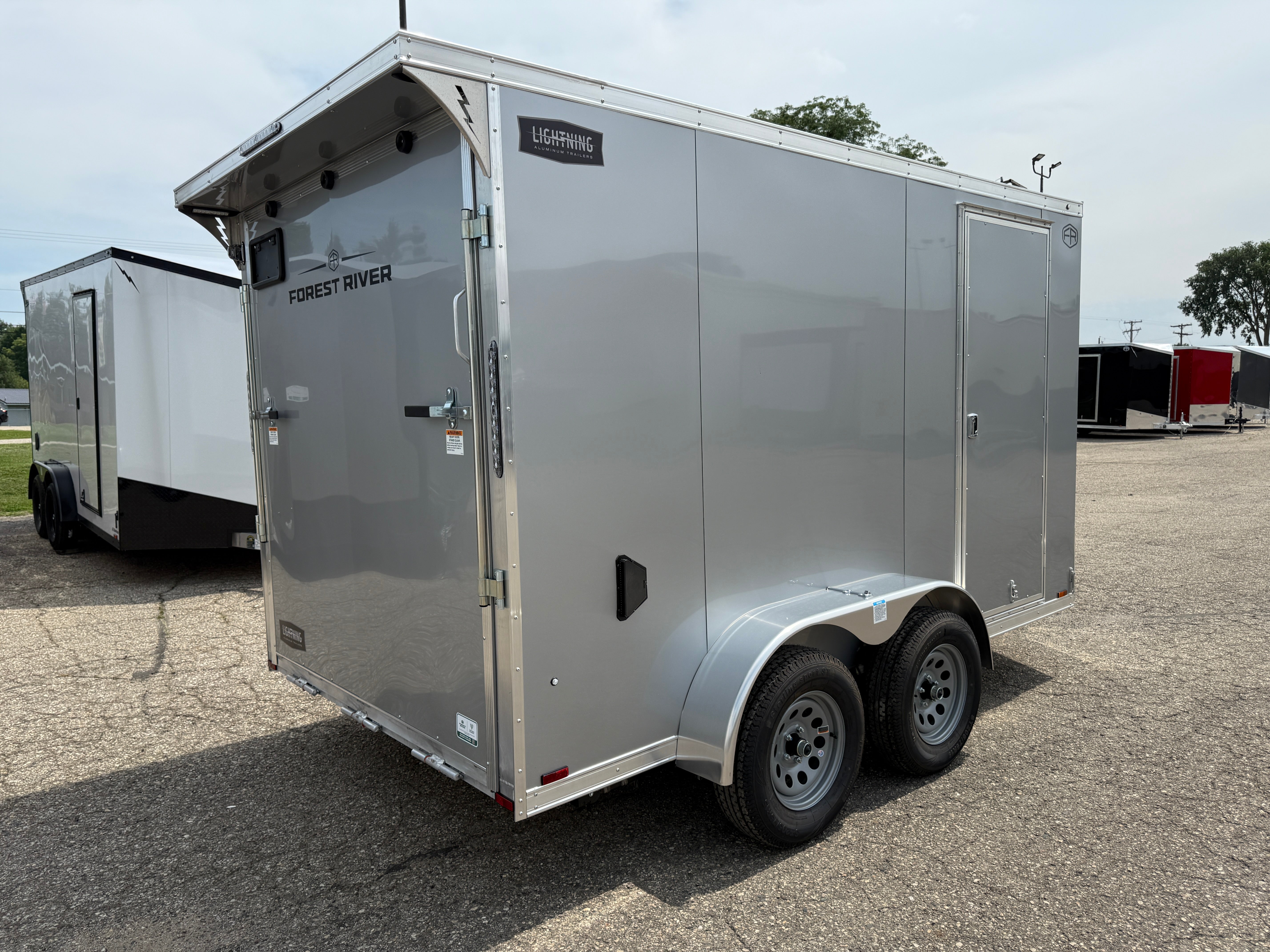 2026 Lightning Aluminum 7' x 12' Enclosed Cargo Trailer