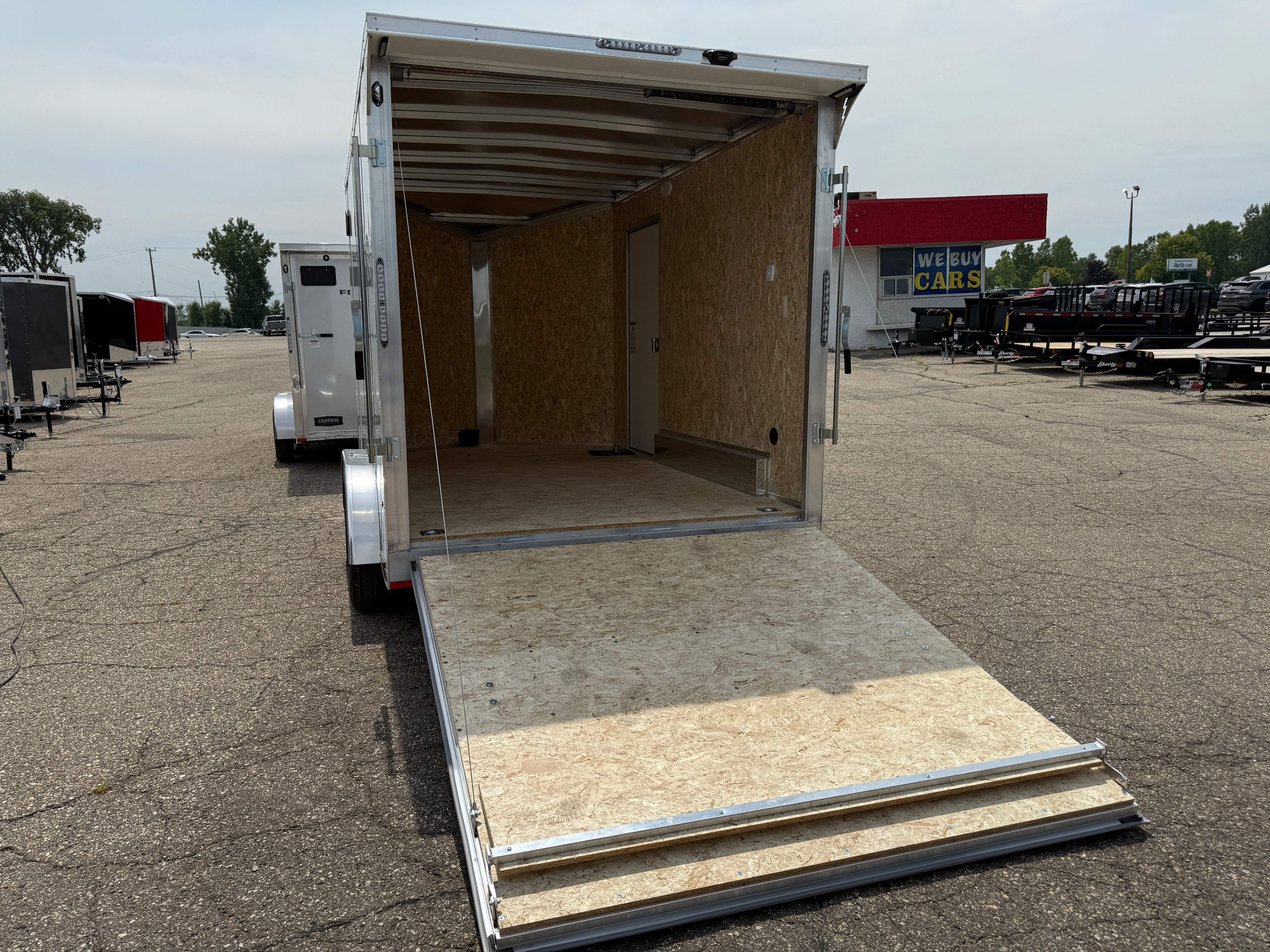 2026 Lightning Aluminum 7.5' x 12' Enclosed Cargo Trailer