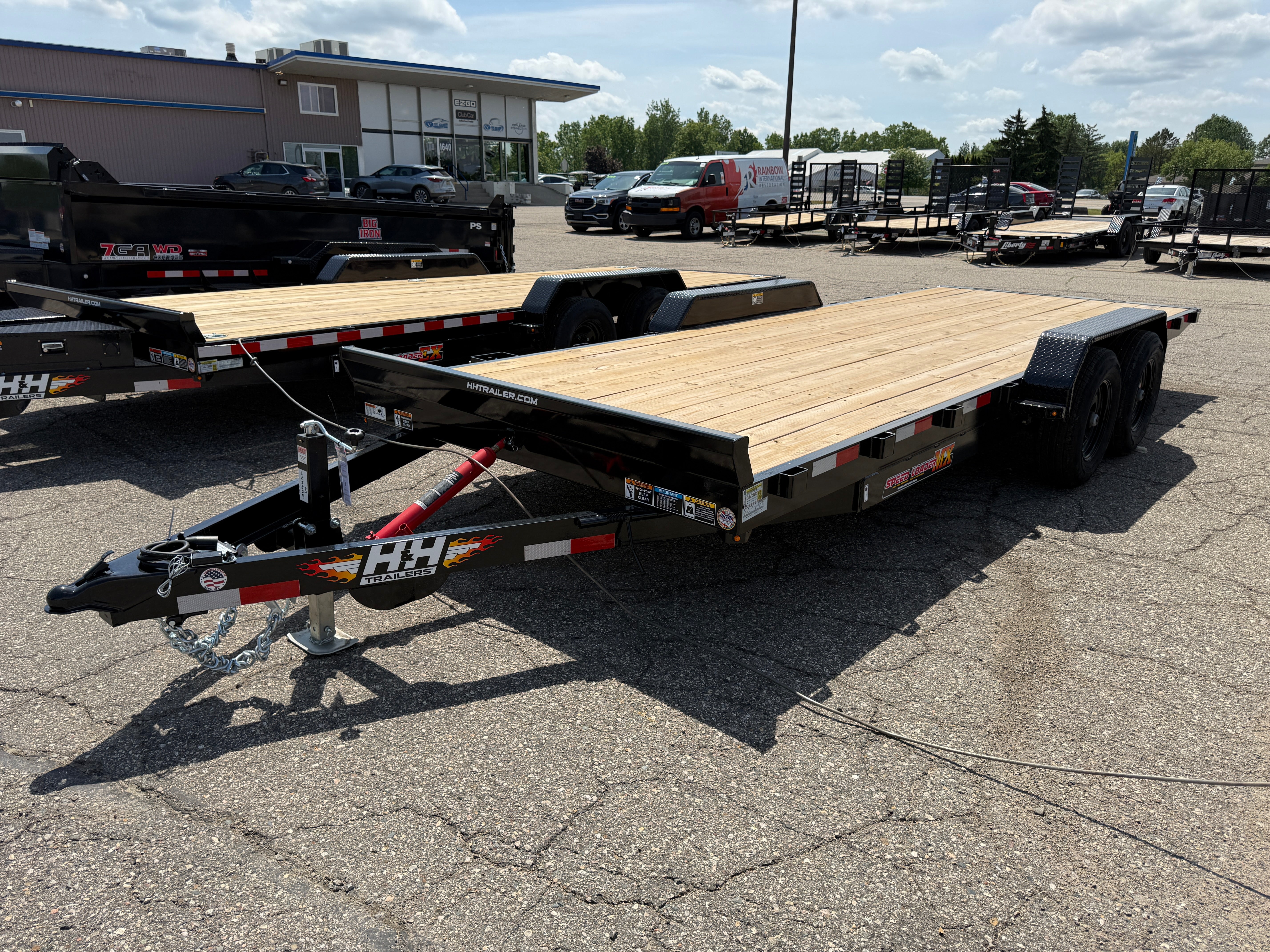 2026 H & H 82" X 20' Manual Tilt Speed Loader Car Hauler Trailer