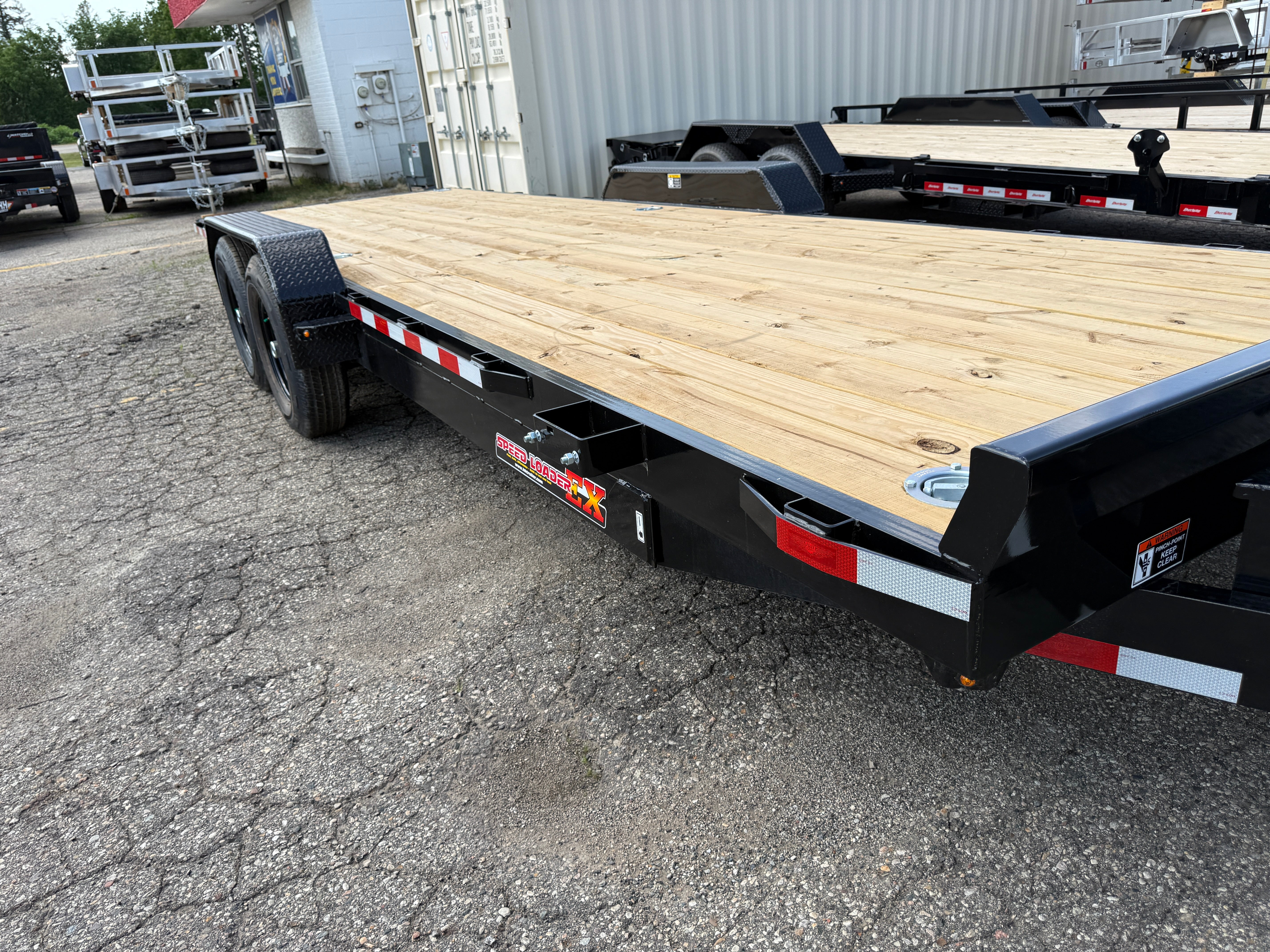 2026 H & H 82" x 24' Electric Tilt Speed Loader Car Hauler Trailer