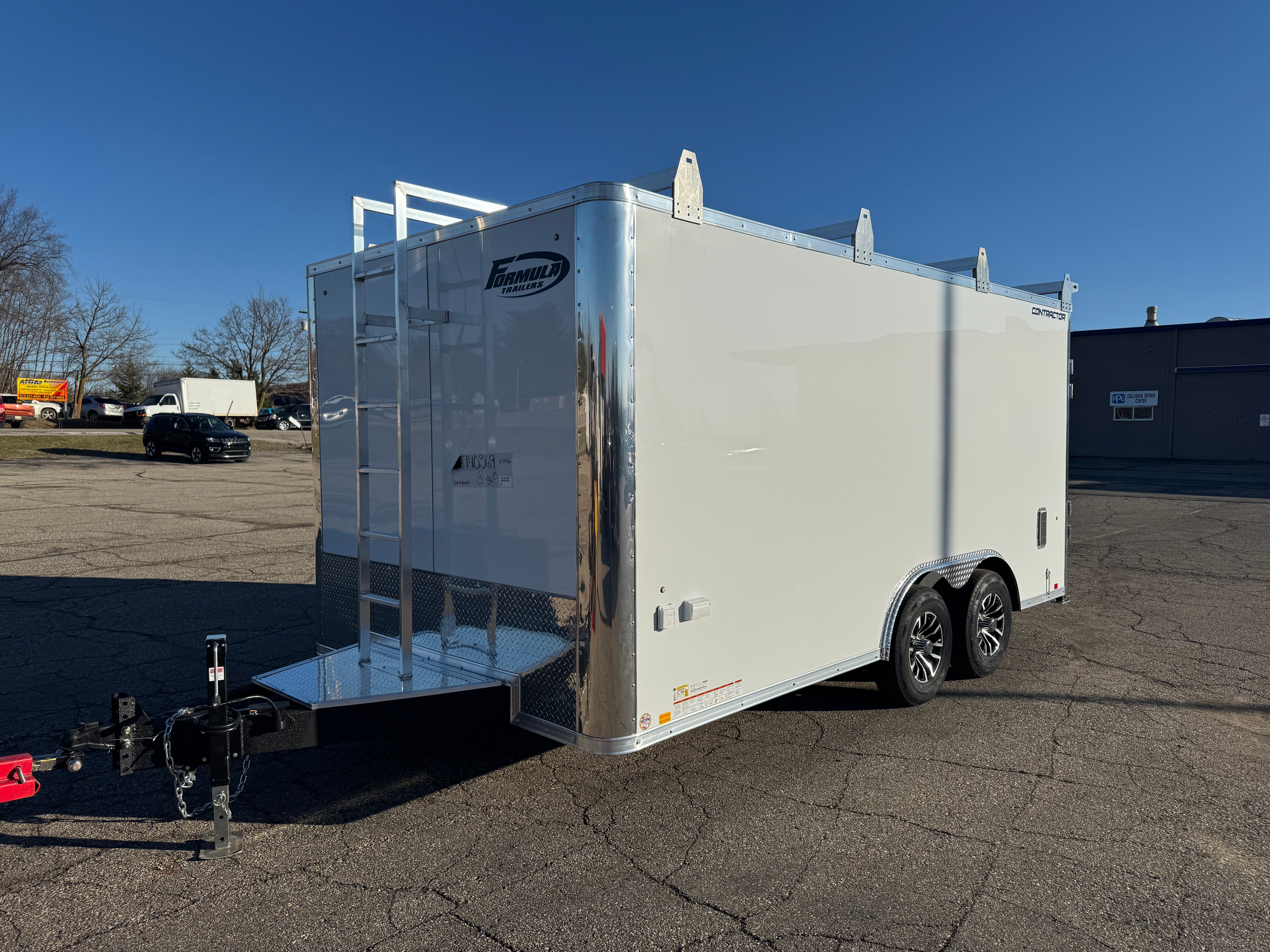 2026 Formula 8.5' x 16' Contractor Deluxe Flat Top Bullnose Enclosed Trailer