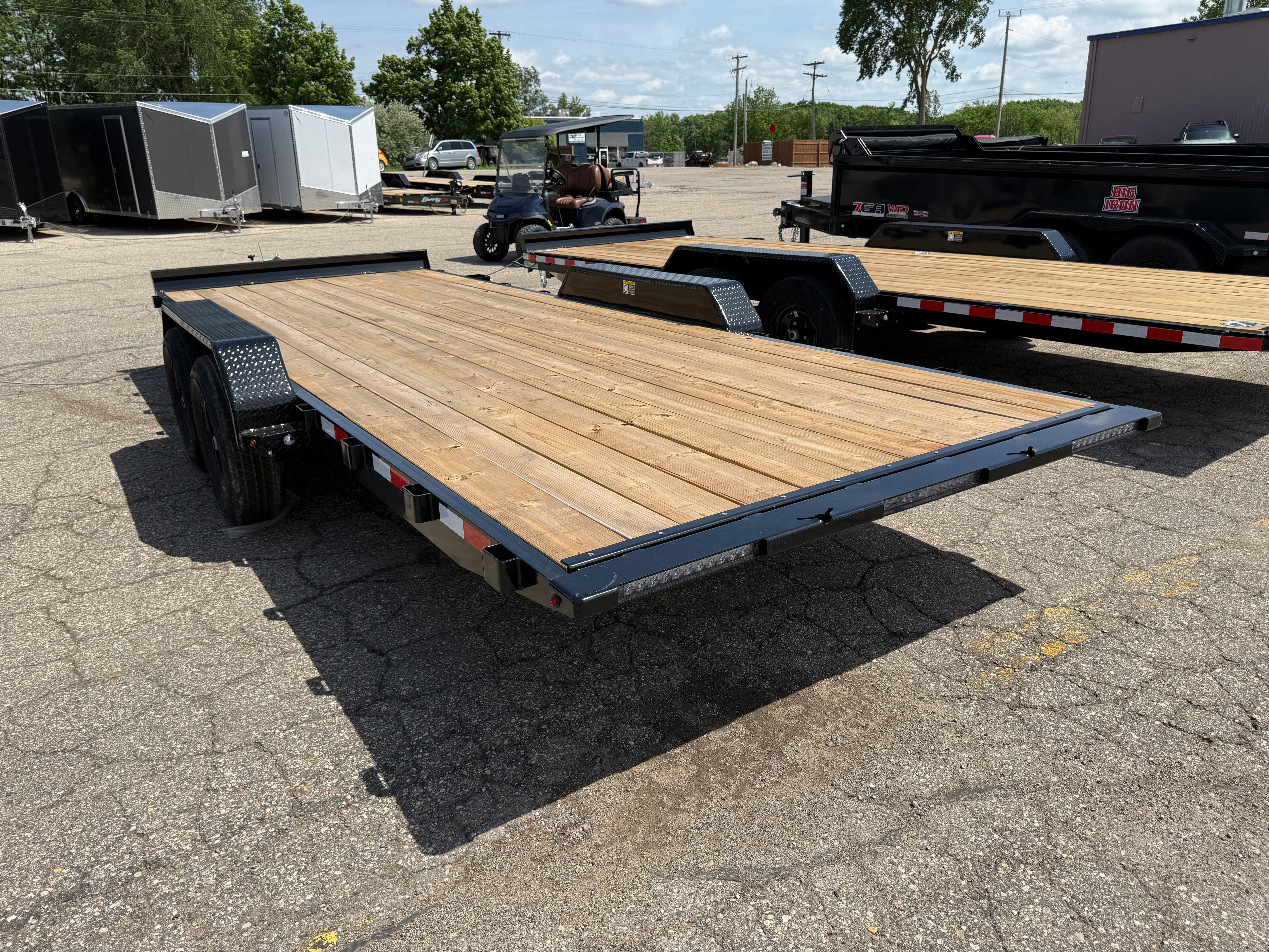 2026 H & H 82" X 20' Manual Tilt Speed Loader Car Hauler Trailer
