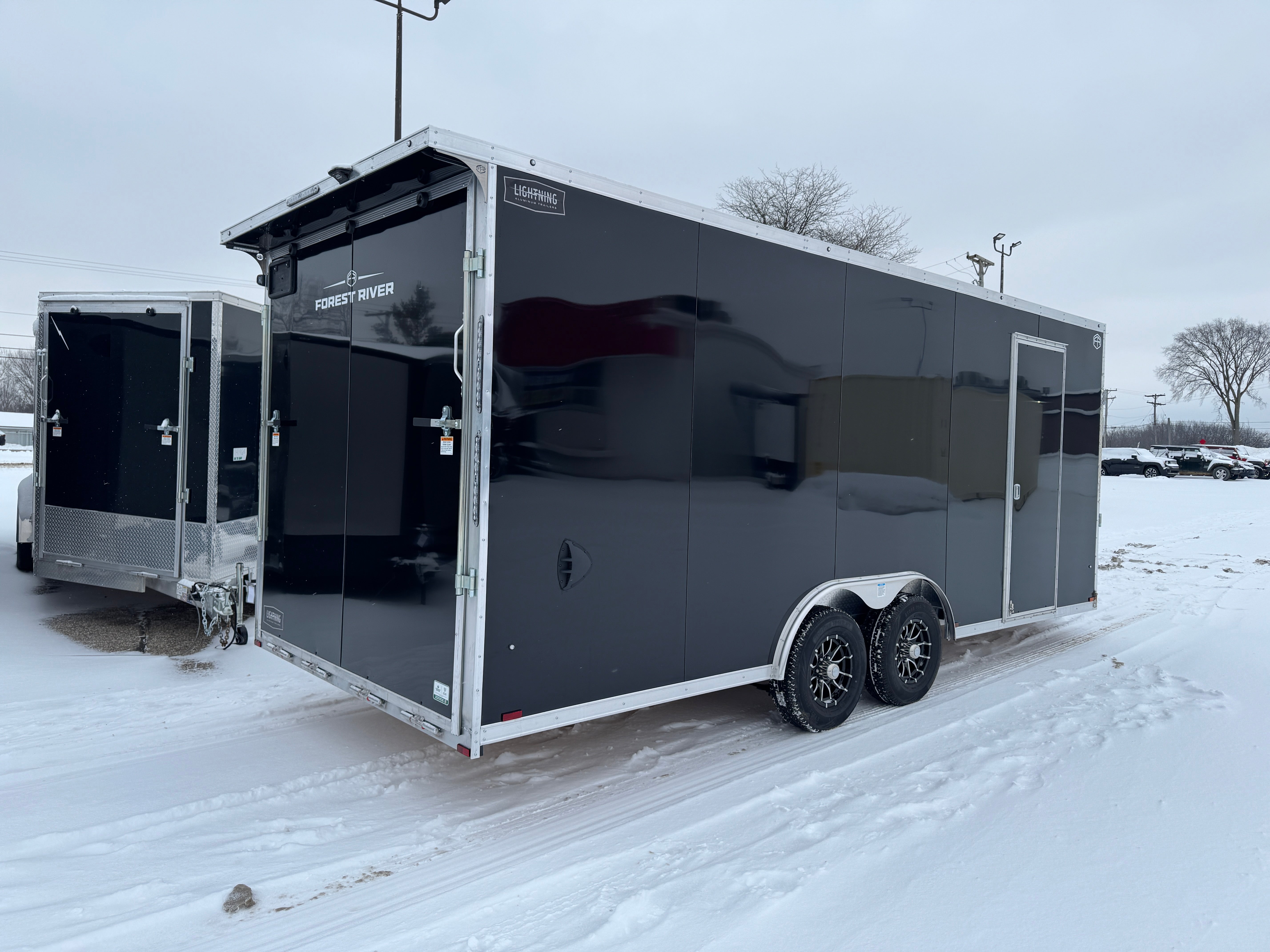 2026 Lightning Aluminum 8.5' x 20' Enclosed Car Hauler / Snowmobile Trailer