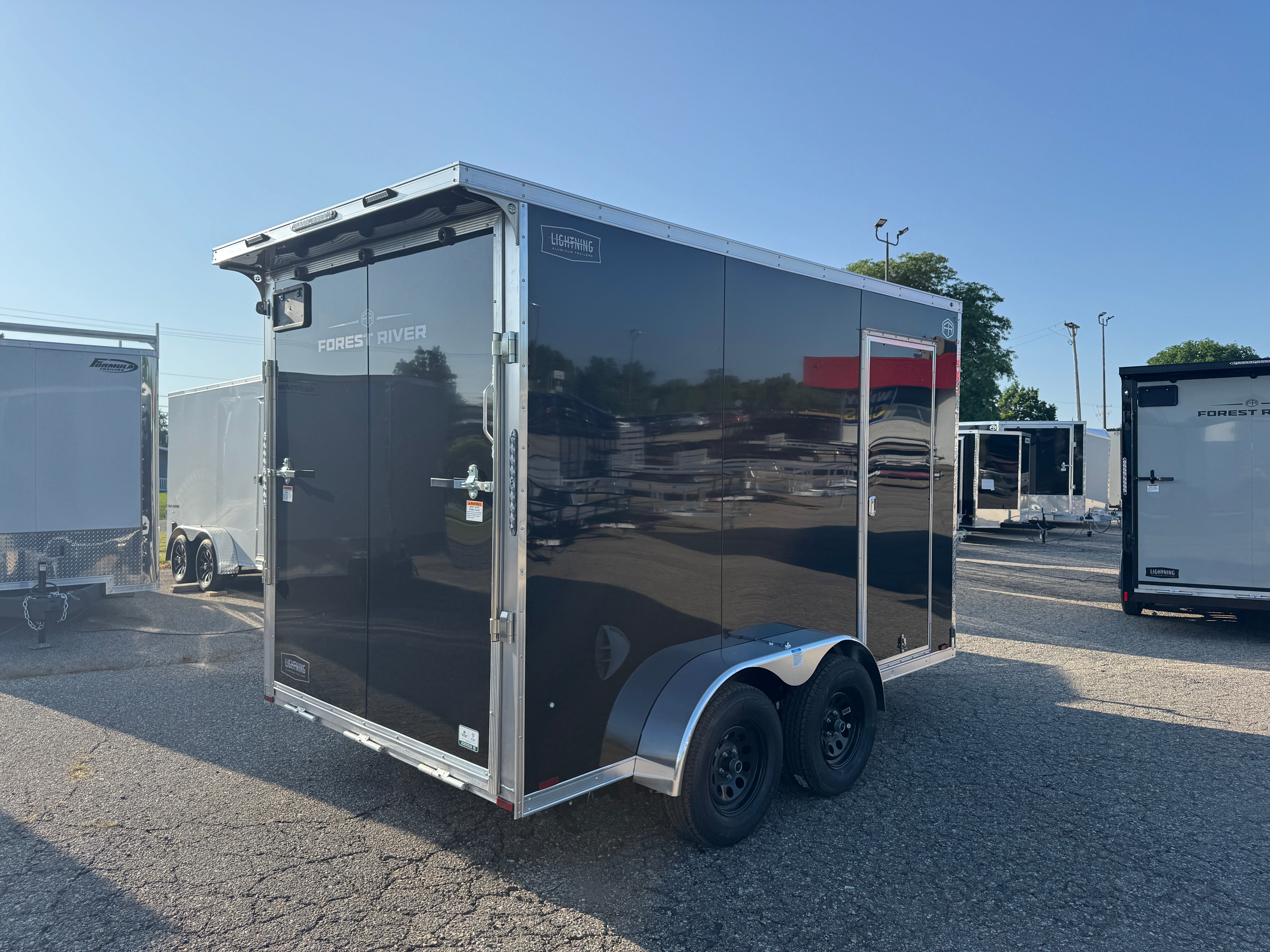 2027 Lightning Aluminum 7' x 12' Enclosed Trailer