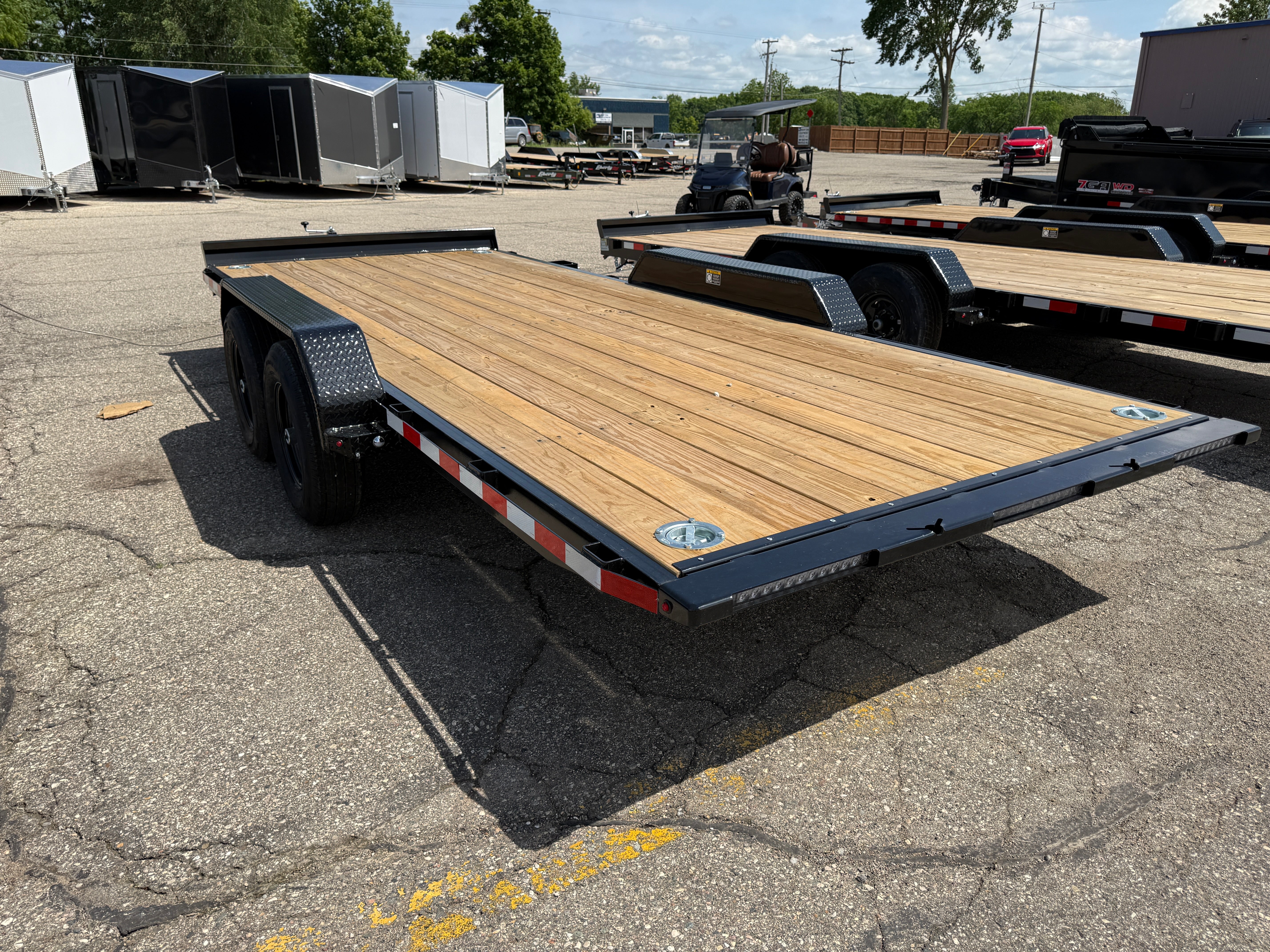 2026 H & H 82" x 18' Manual Tilt Speed Loader Car Hauler Trailer