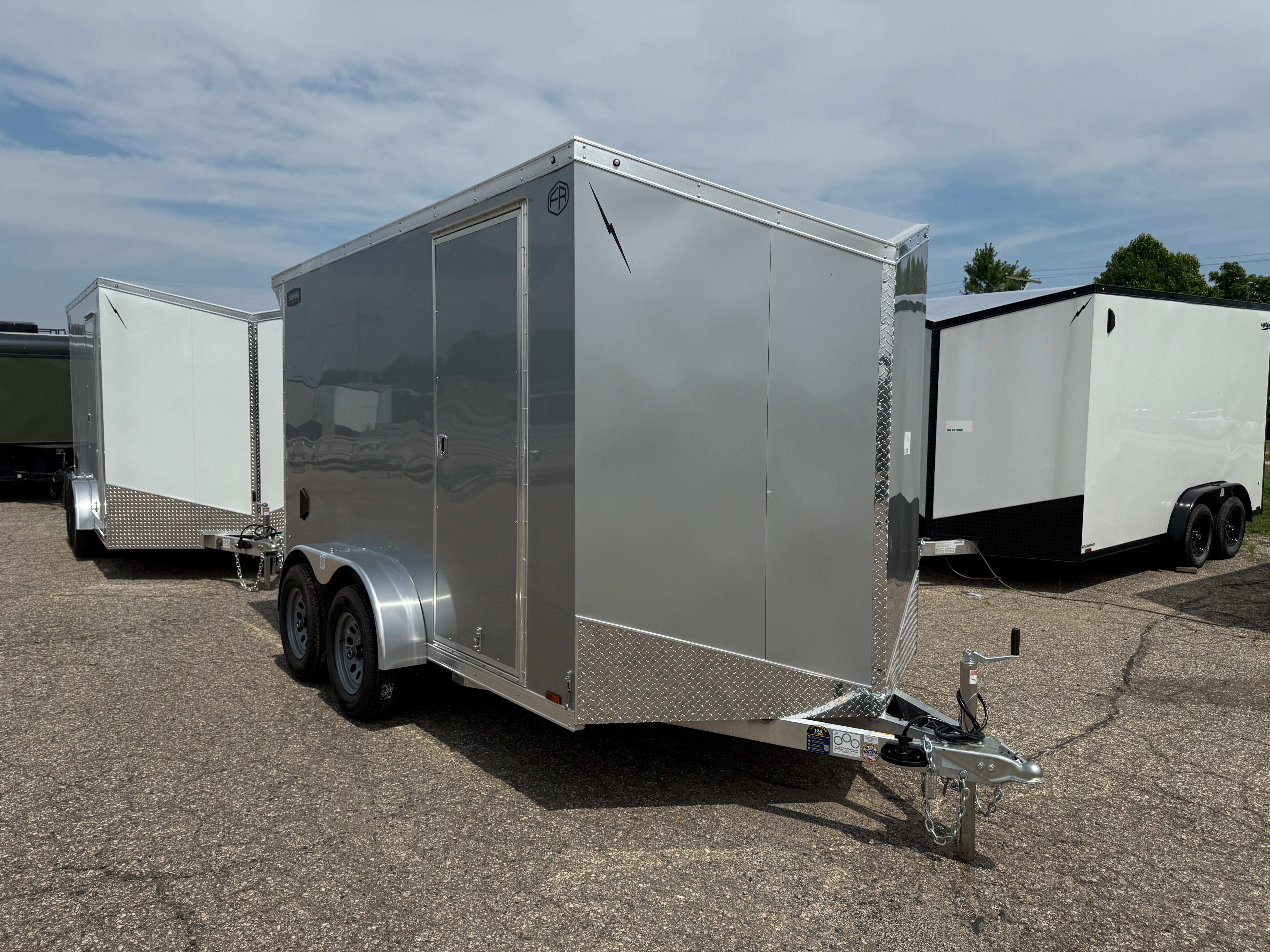 2026 Lightning Aluminum 7' x 12' Enclosed Cargo Trailer
