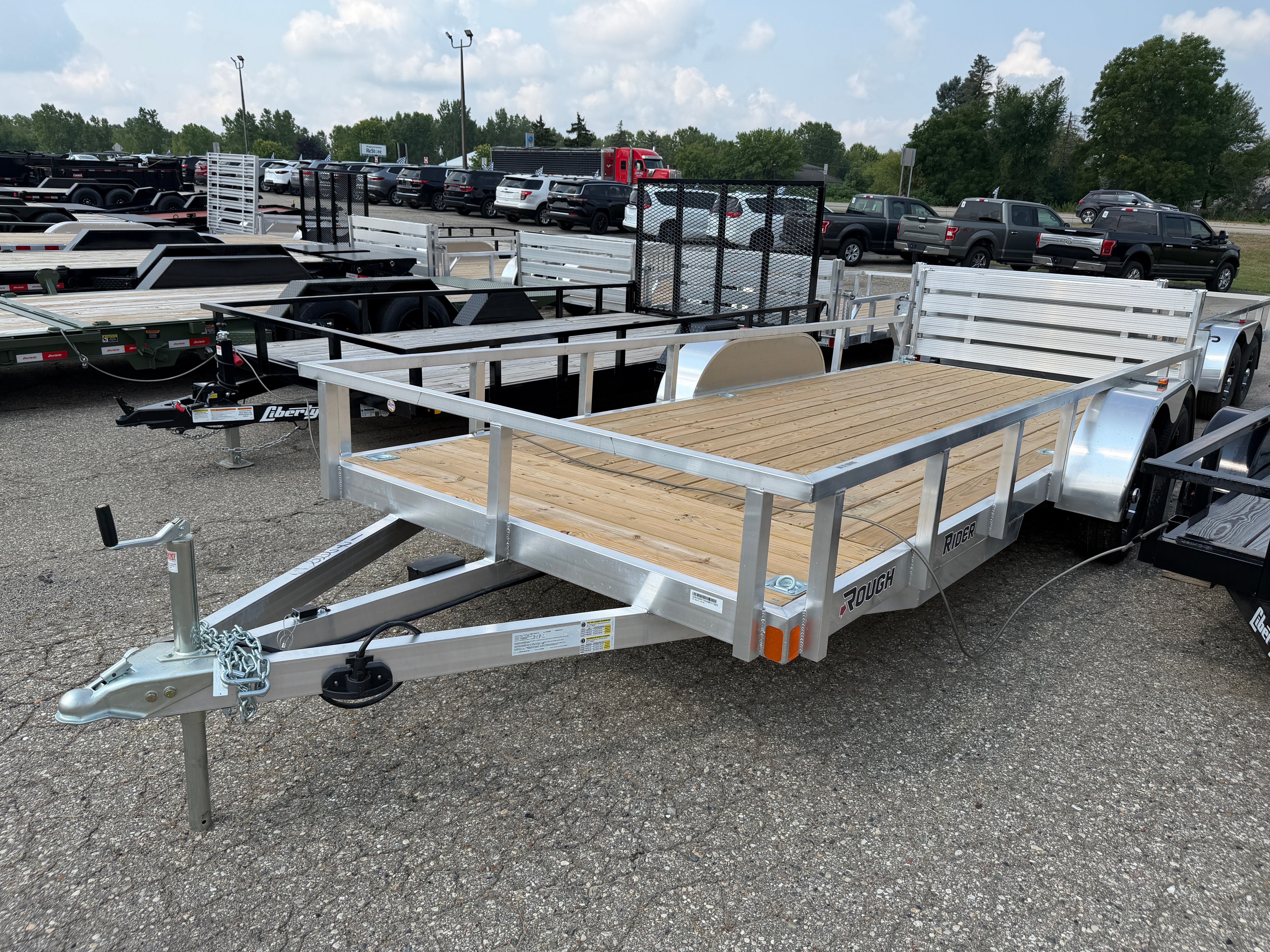2027 Rough Rider Aluminum 7' x 18' Utility Trailer
