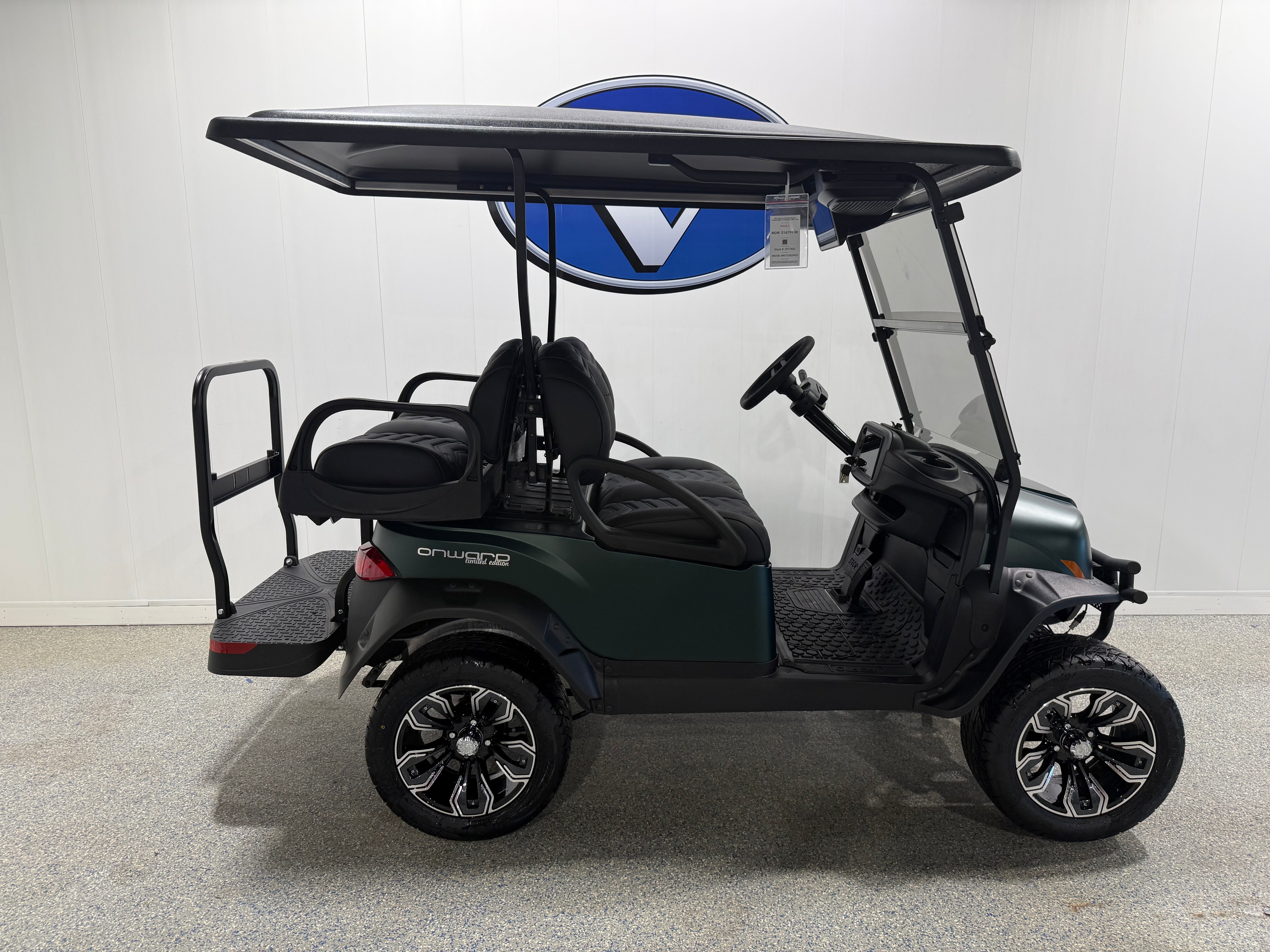 2027 Club Car Onward Evergreen Limited Edition 4 Passenger Lifted Li-Ion