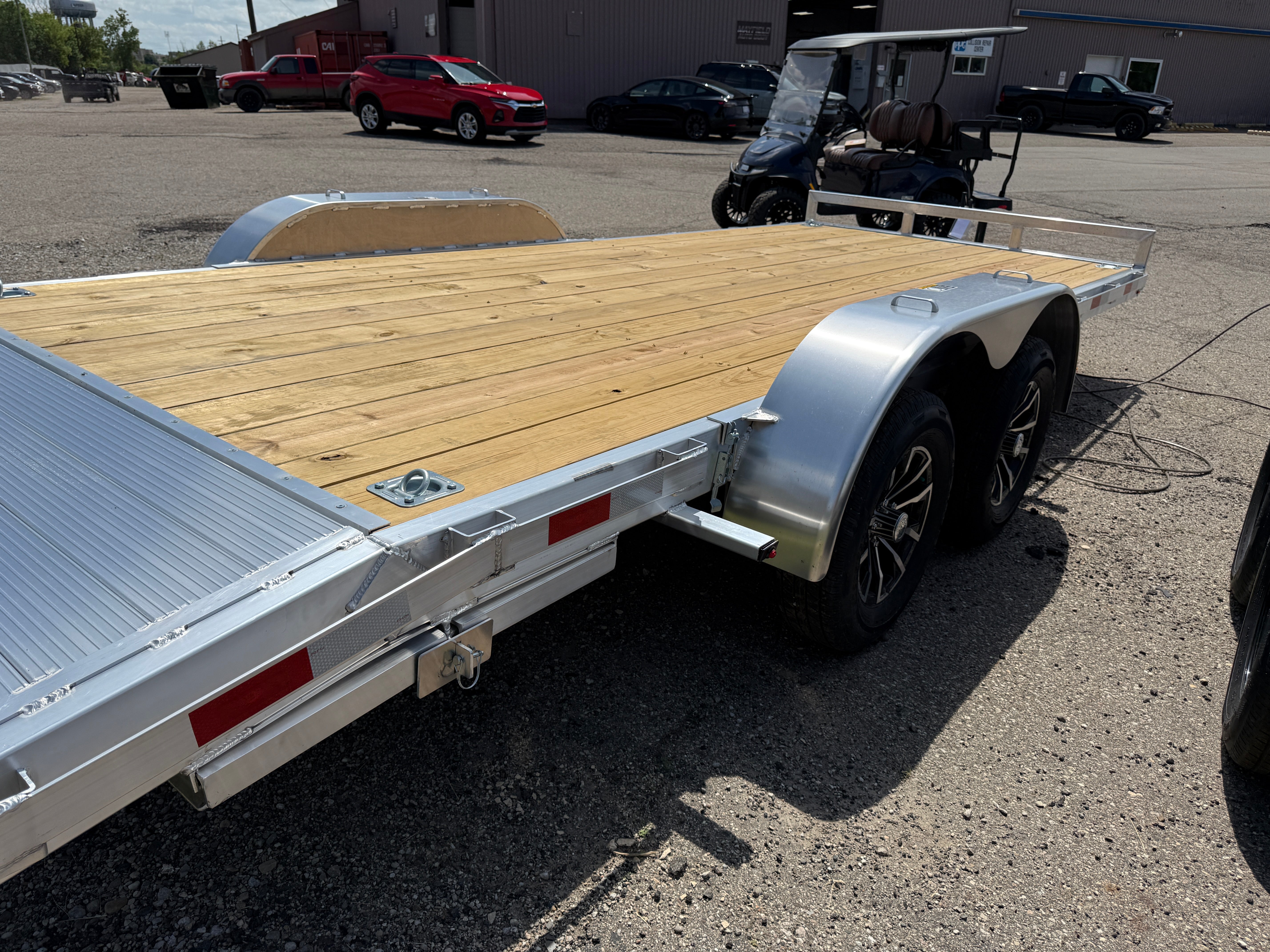 2026 H & H  82" x 16' + 2' Aluminum Car Hauler Trailer