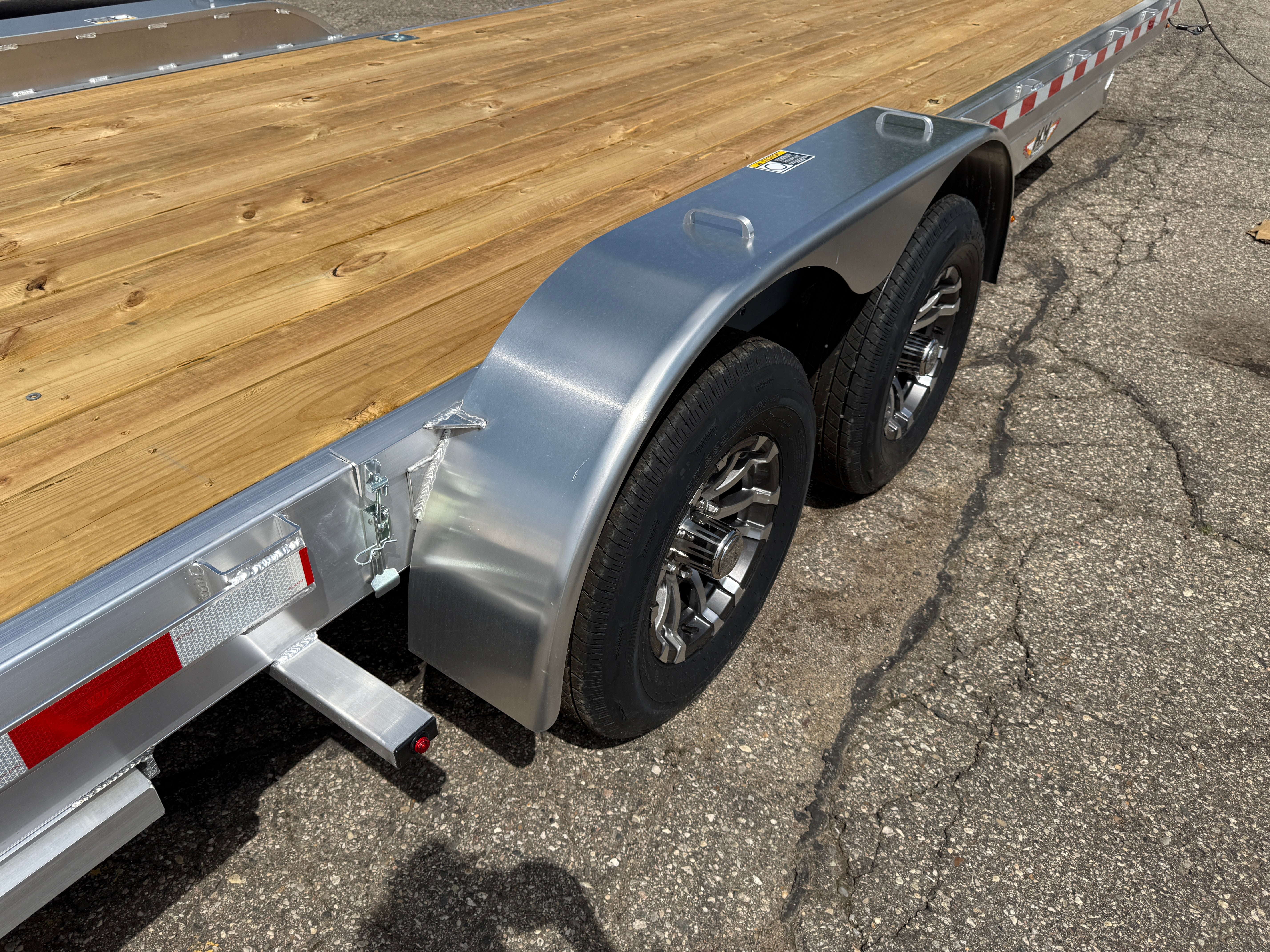 2026 H & H  82" x22' + 2' Aluminum Car Hauler Trailer