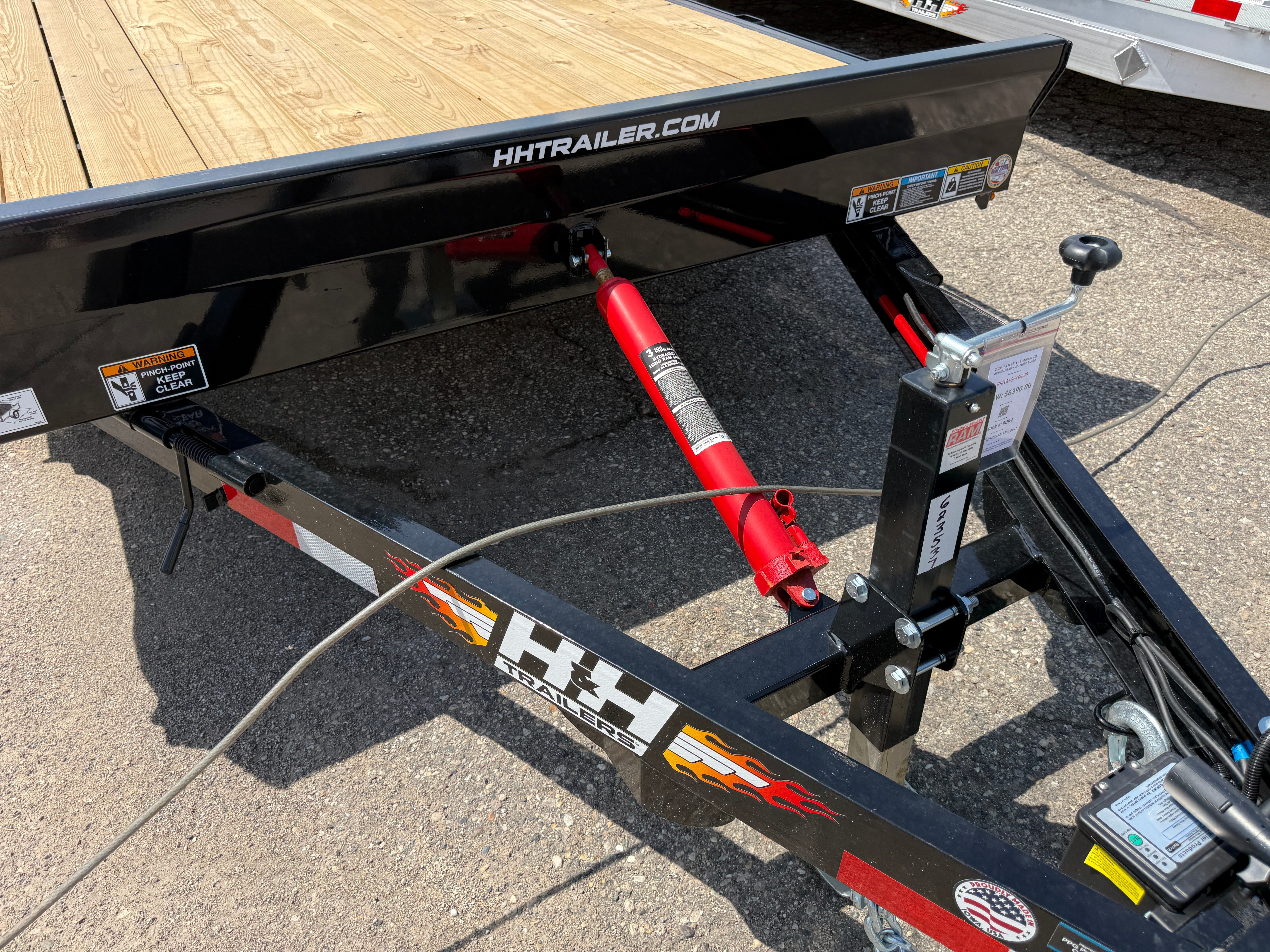 2026 H & H 82" x 18' Manual Tilt Speed Loader Car Hauler Trailer