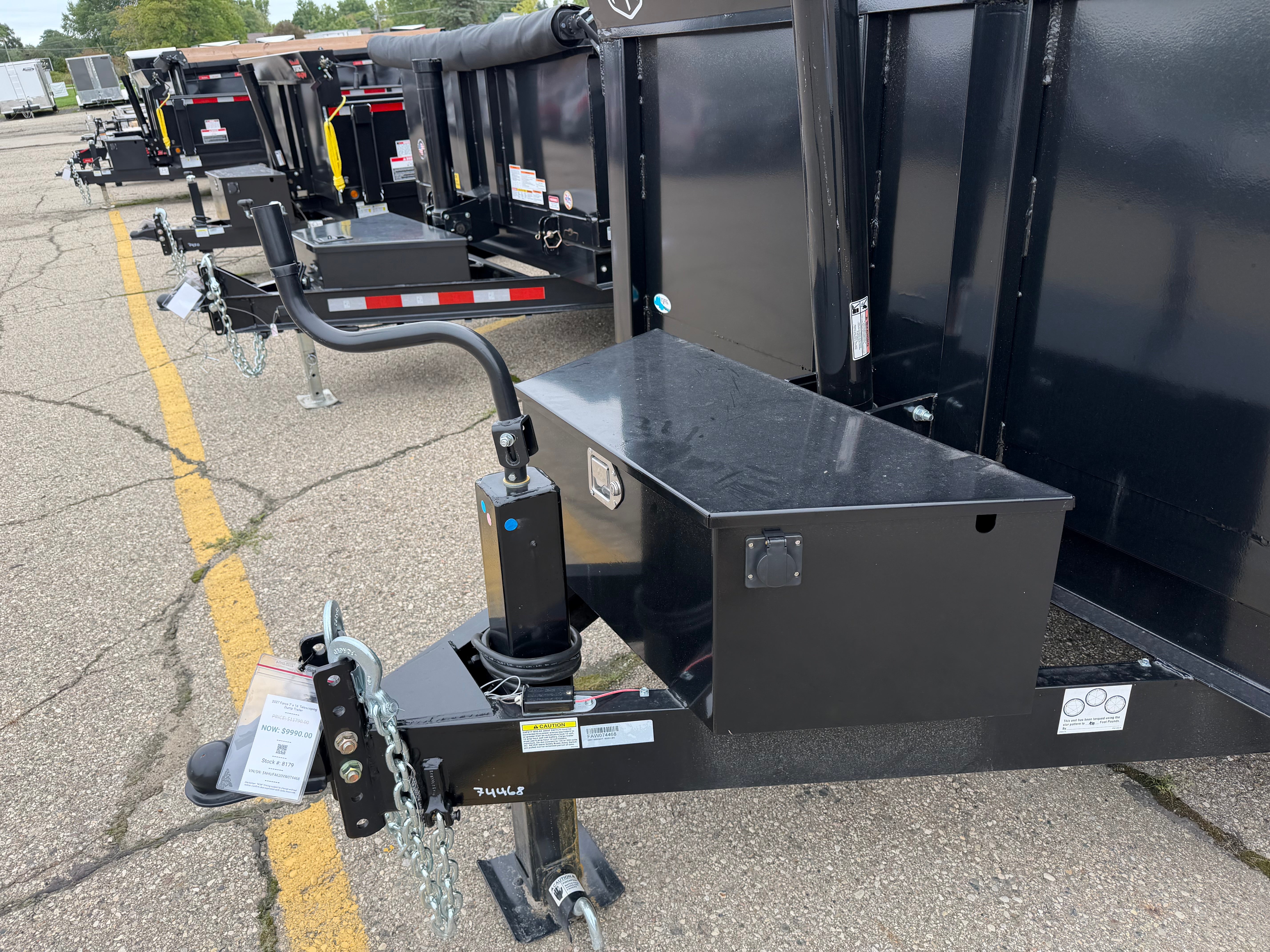 2027 Force 7' x 16' Telescoping Dump Trailer