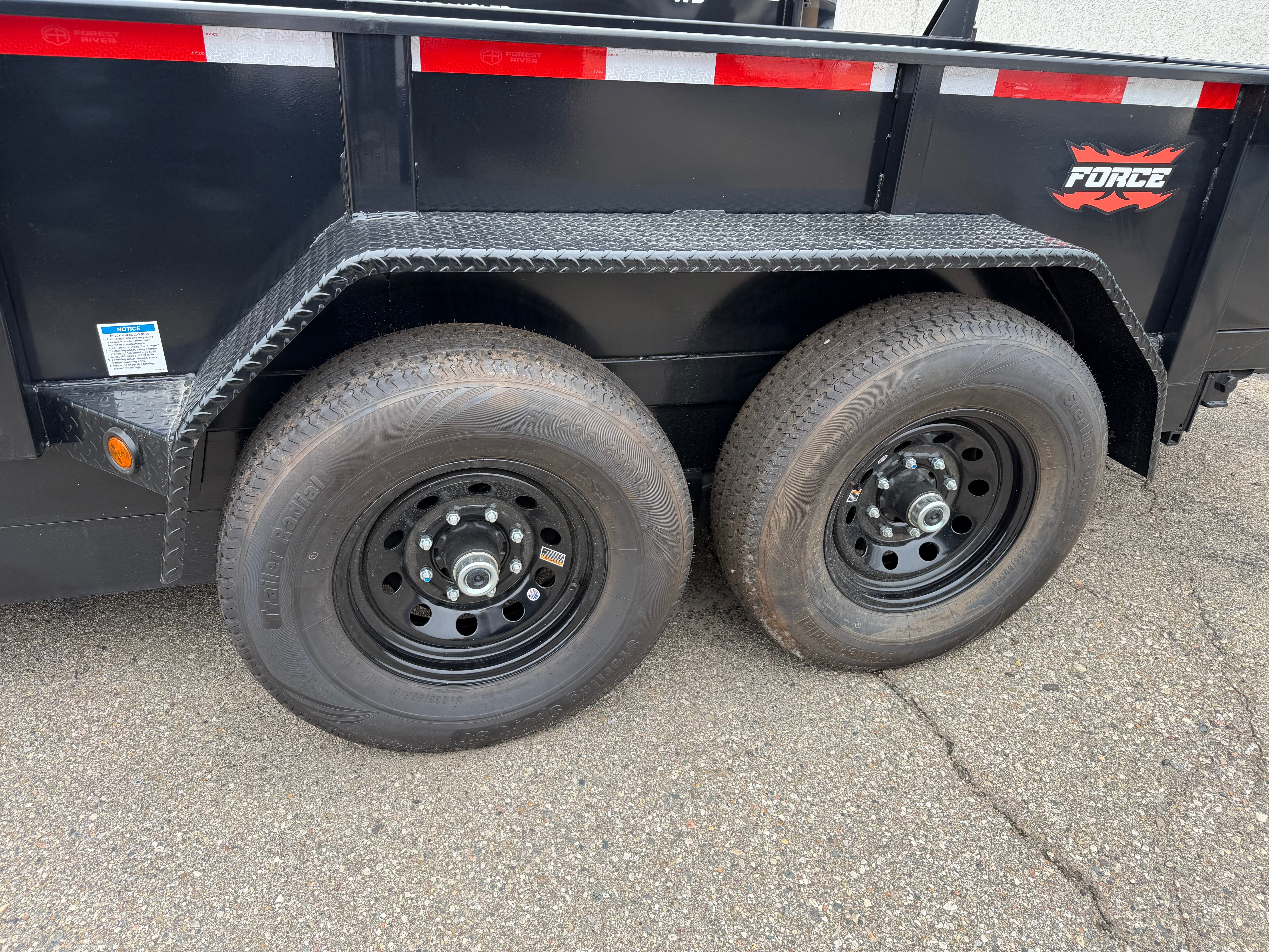 2027 Force 7' x 16' Telescoping Dump Trailer