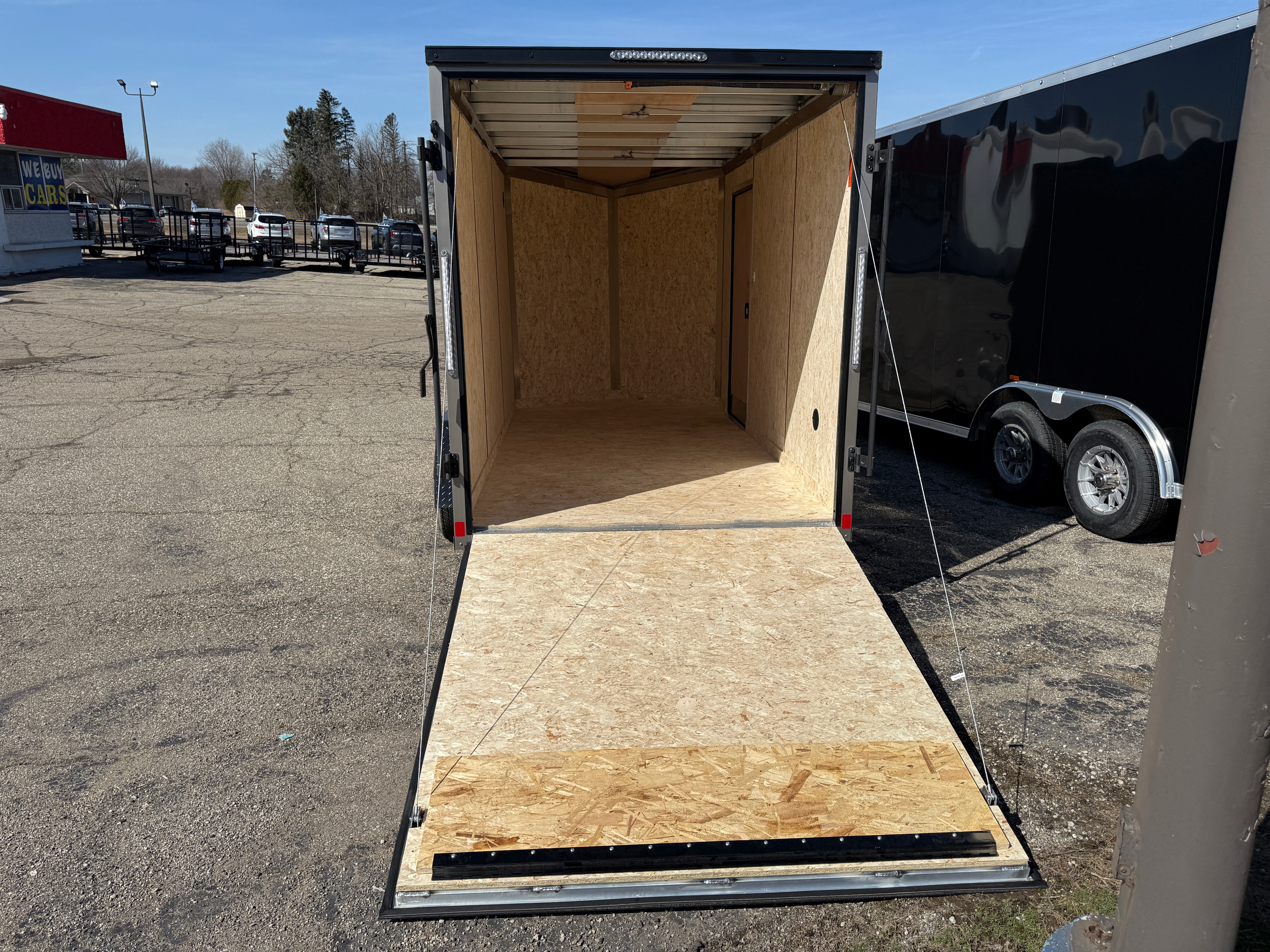 DAMAGED - 2025 Look Vision Aluminum 6' x 12' Enclosed Trailer