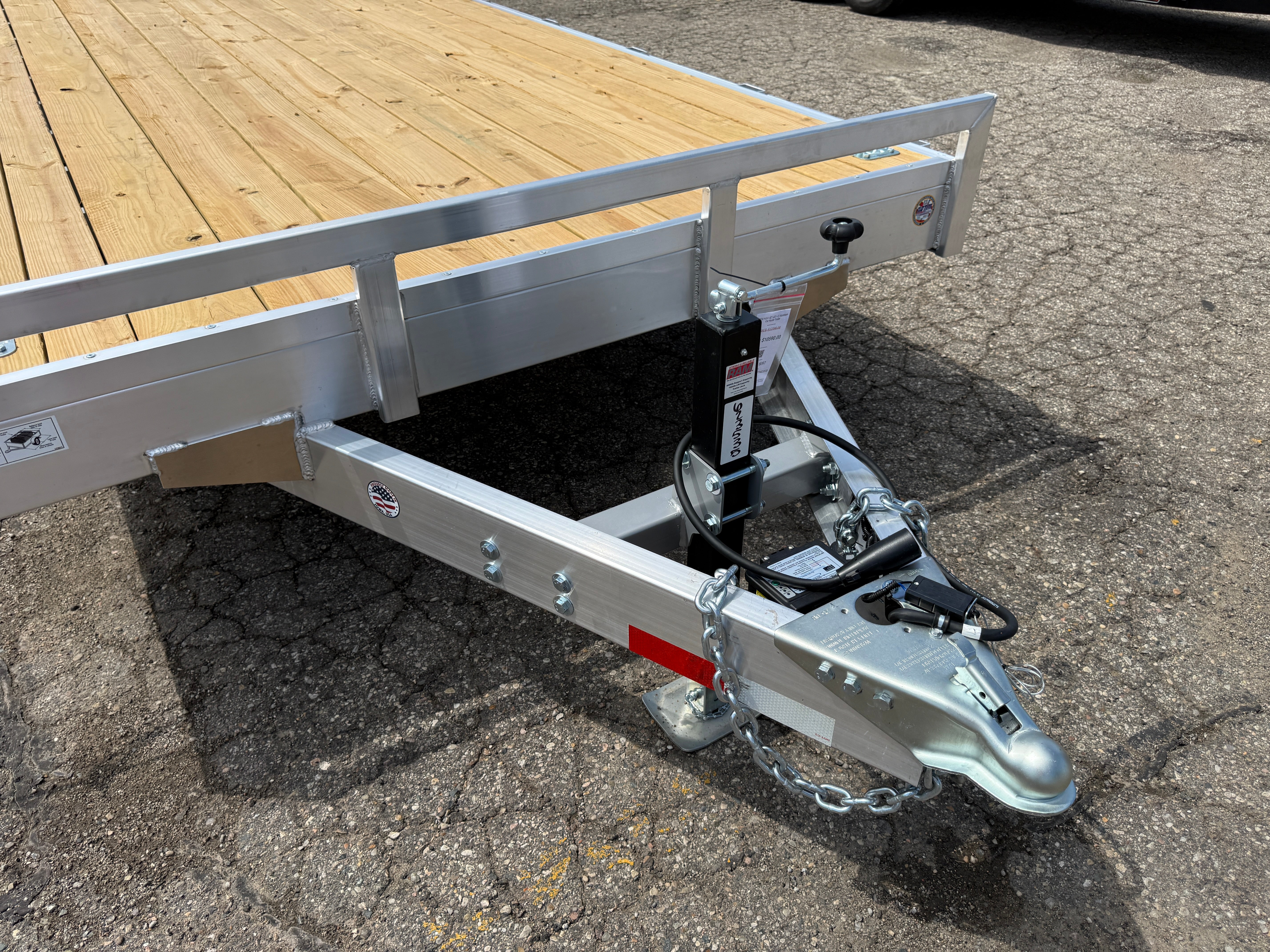 2026 H & H  82" x22' + 2' Aluminum Car Hauler Trailer