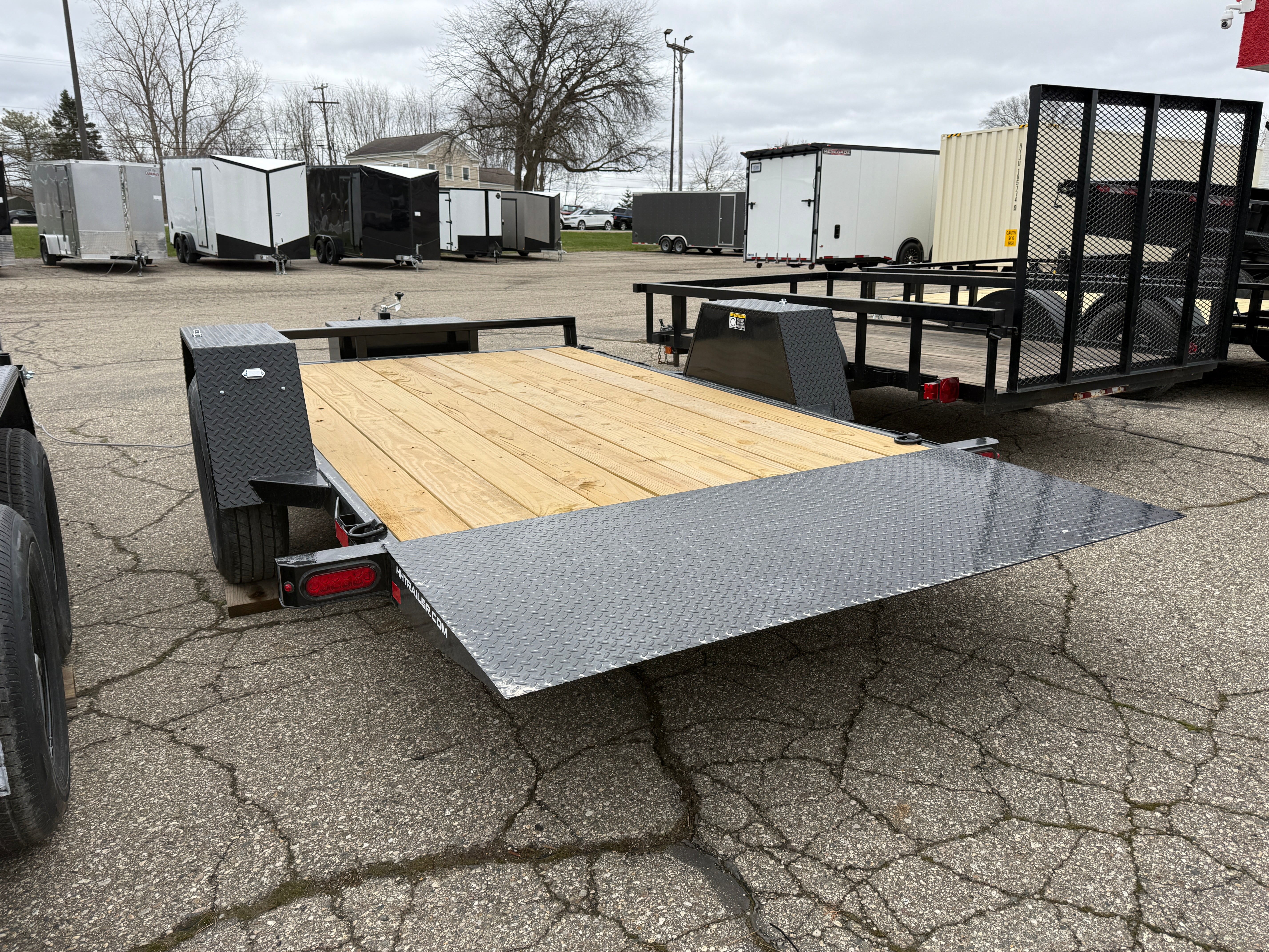 2025 H&H 78" X 12' Gravity Tilt Equipment Trailer