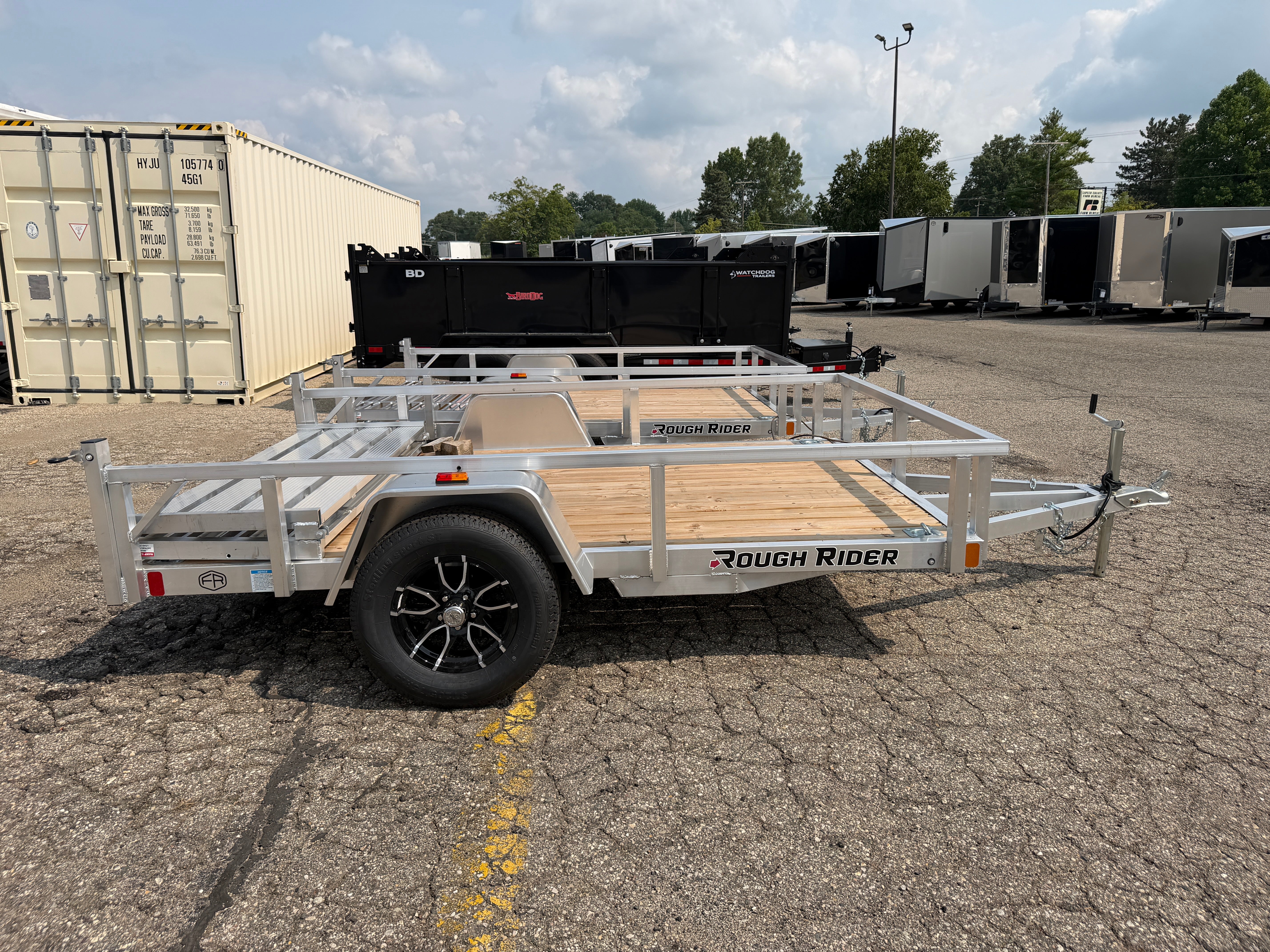 2027 Rough Rider Aluminum 6.5' x 10' Utility Trailer