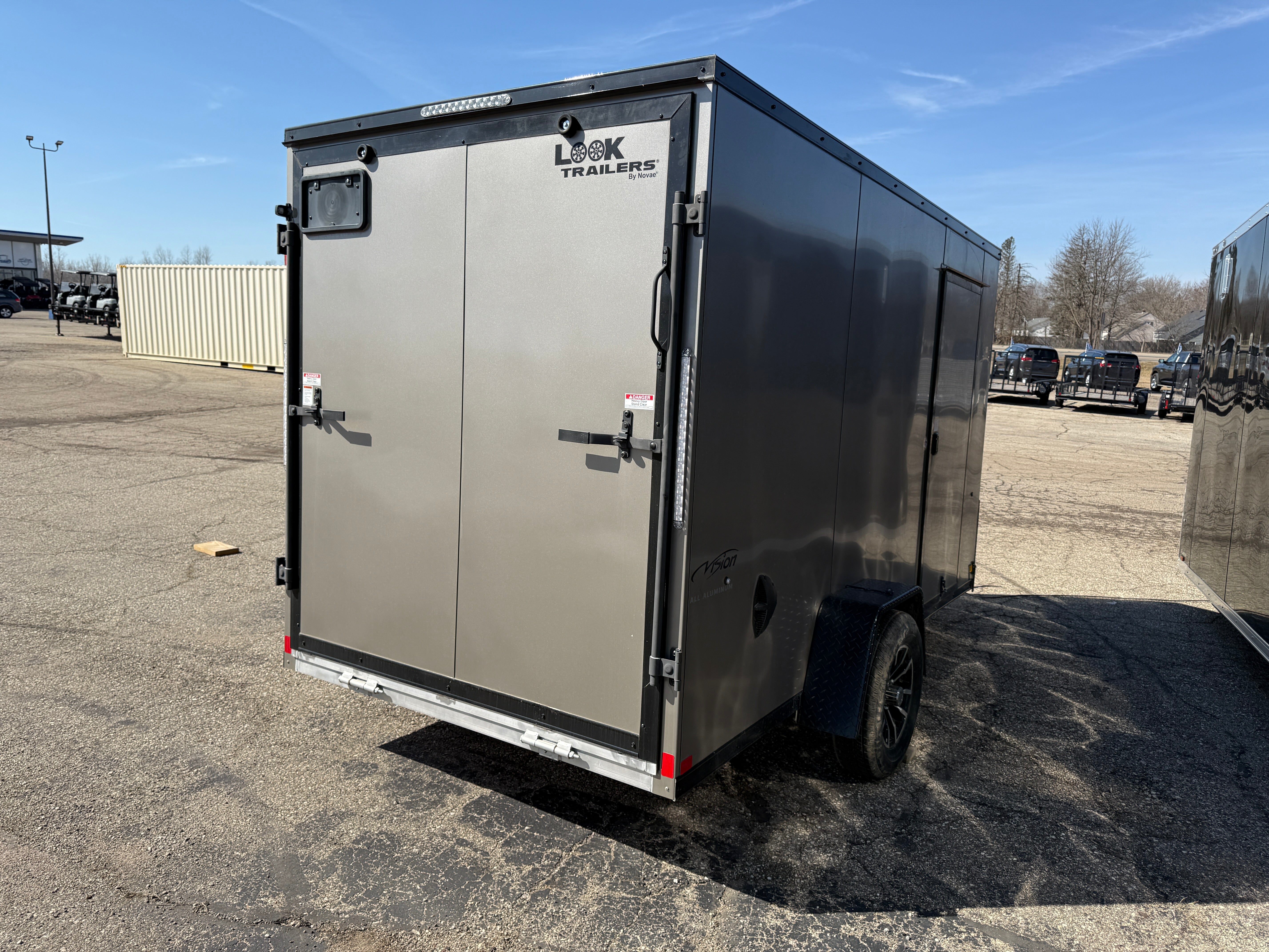 DAMAGED - 2025 Look Vision Aluminum 6' x 12' Enclosed Trailer
