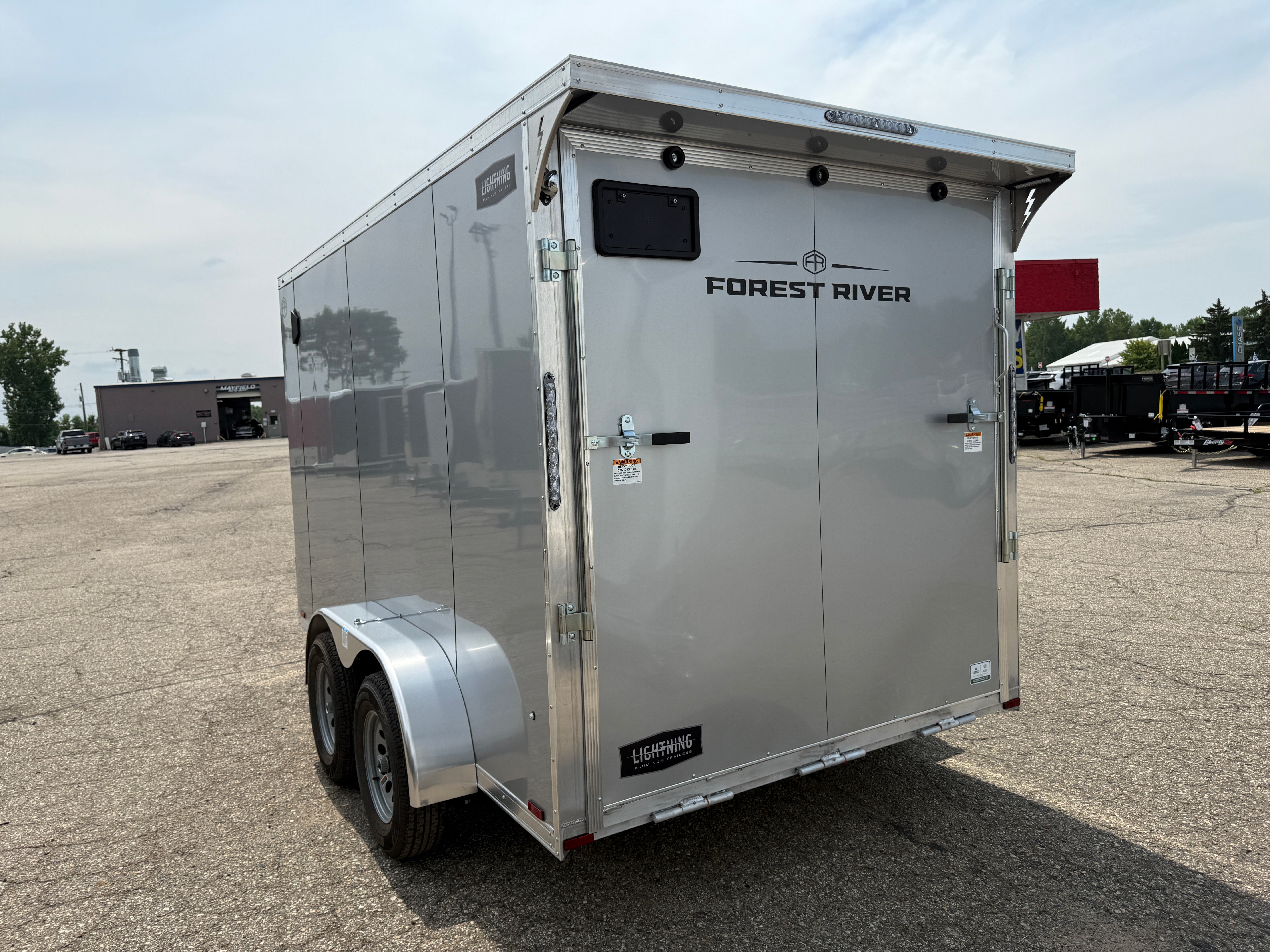 2026 Lightning Aluminum 7' x 12' Enclosed Cargo Trailer