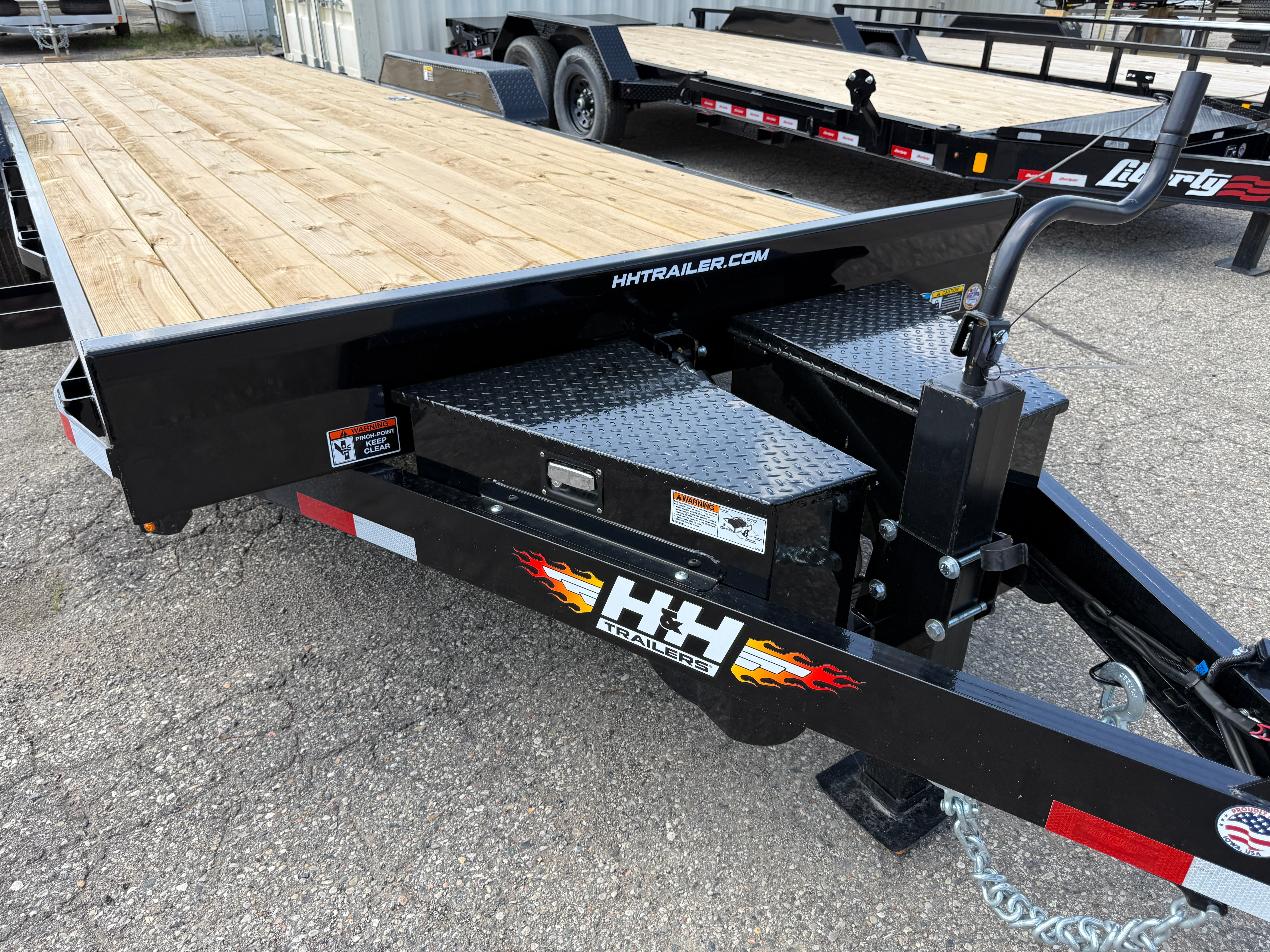 2026 H & H 82" x 24' Electric Tilt Speed Loader Car Hauler Trailer