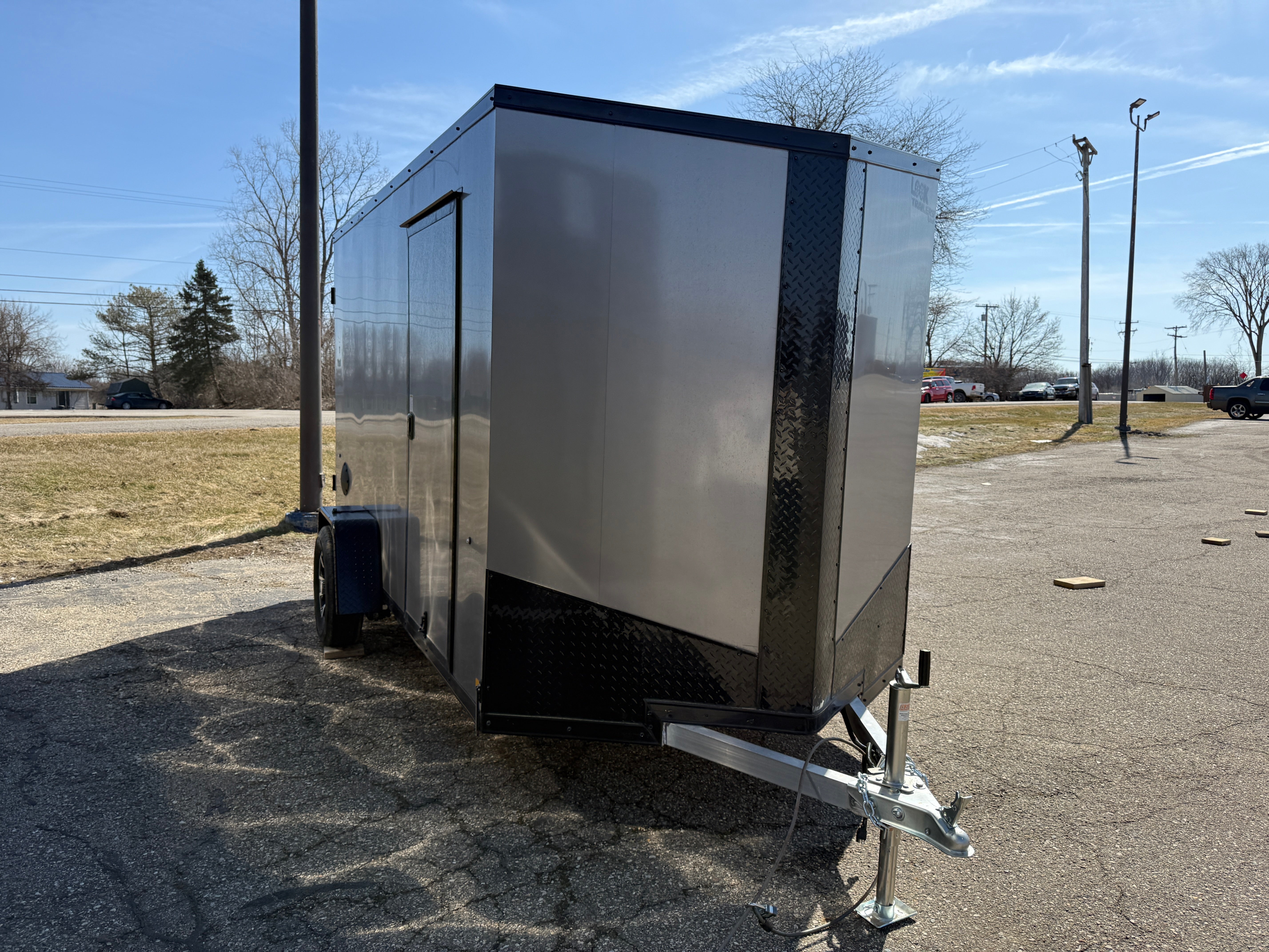 DAMAGED - 2025 Look Vision Aluminum 6' x 12' Enclosed Trailer