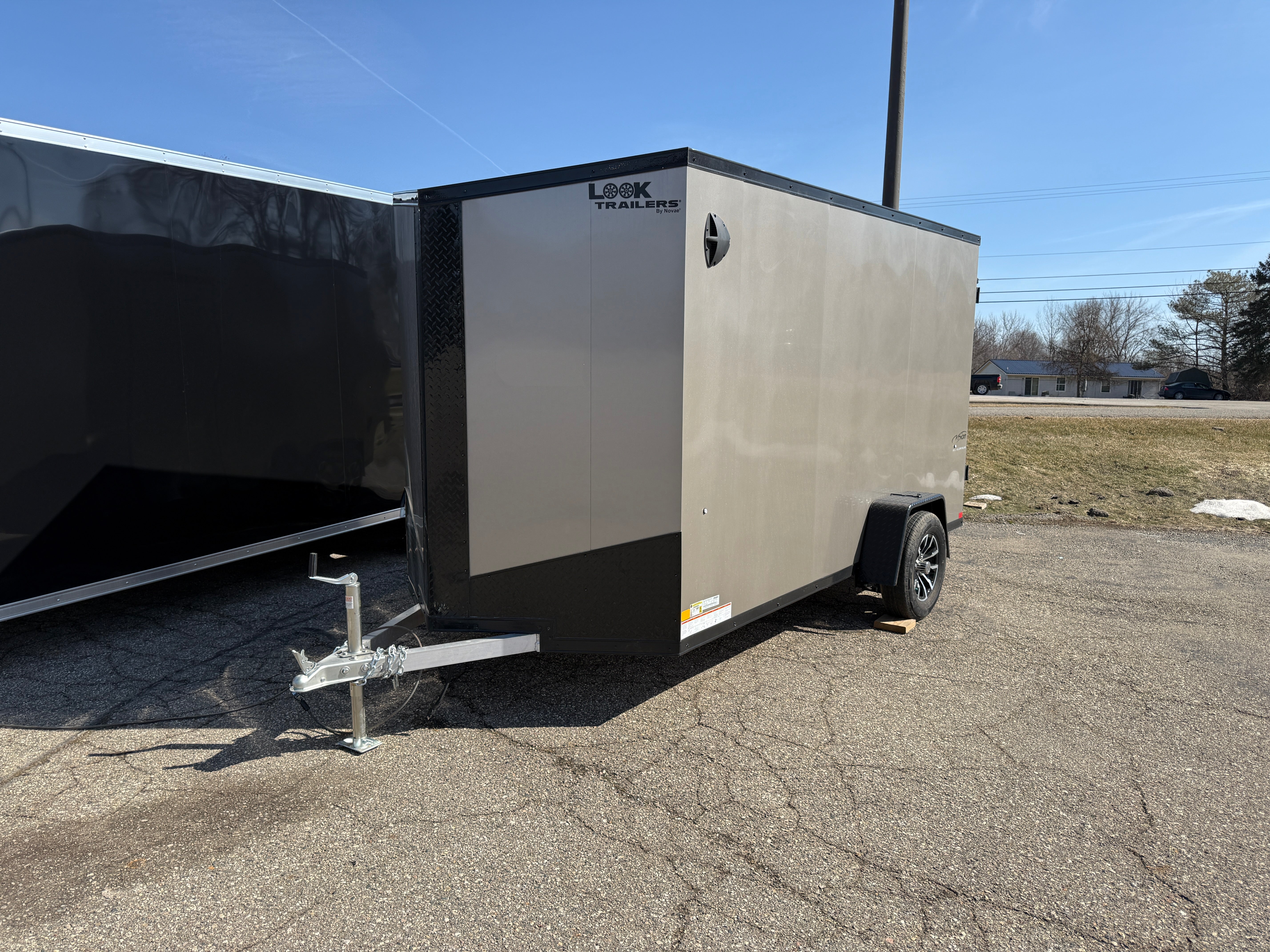 DAMAGED - 2025 Look Vision Aluminum 6' x 12' Enclosed Trailer