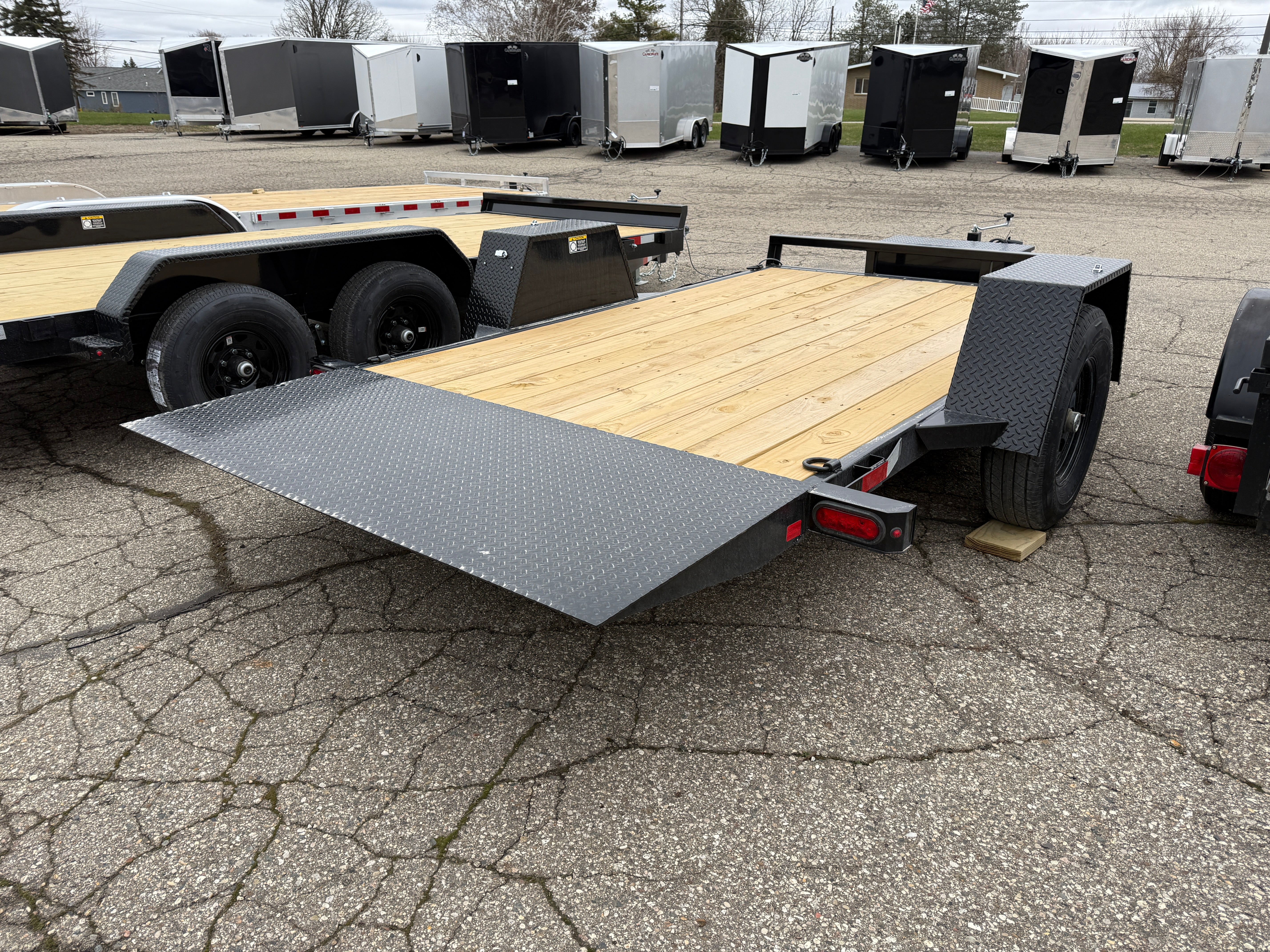 2025 H&H 78" X 12' Gravity Tilt Equipment Trailer