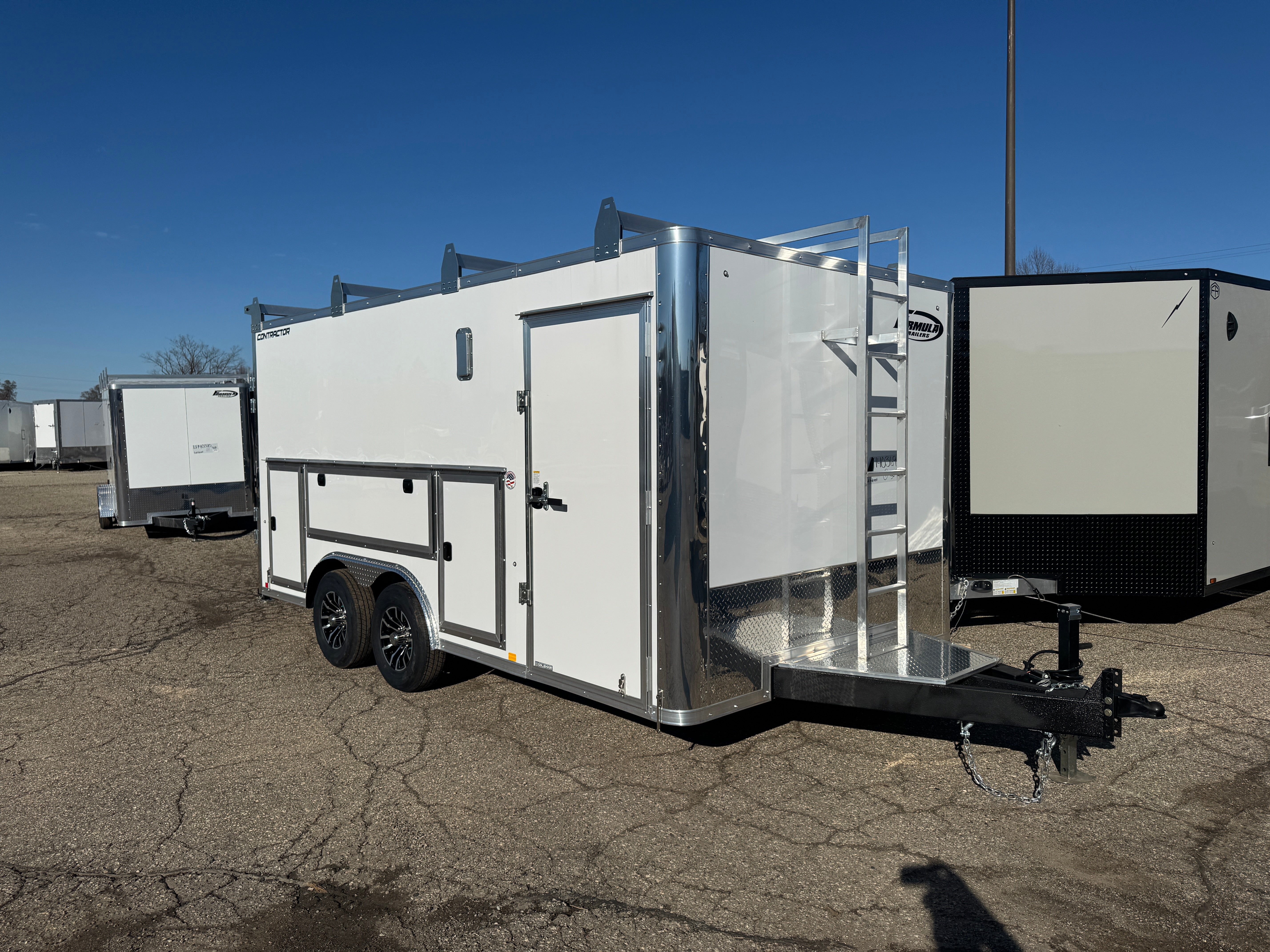 2026 Formula 8.5' x 16' Contractor Deluxe Flat Top Bullnose Enclosed Trailer