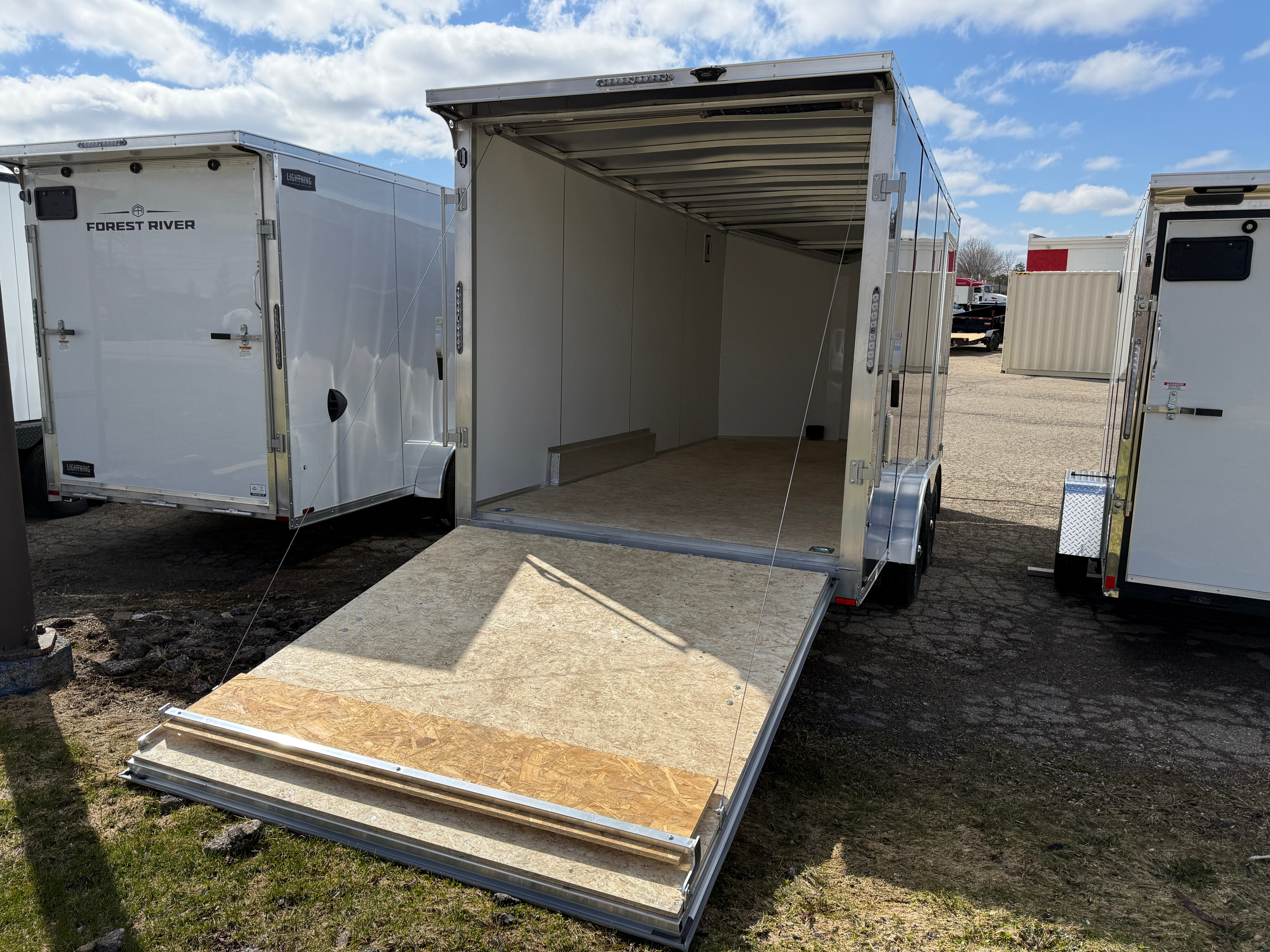 2026 Lightning Aluminum 7.5' x 16' Enclosed Cargo Trailer