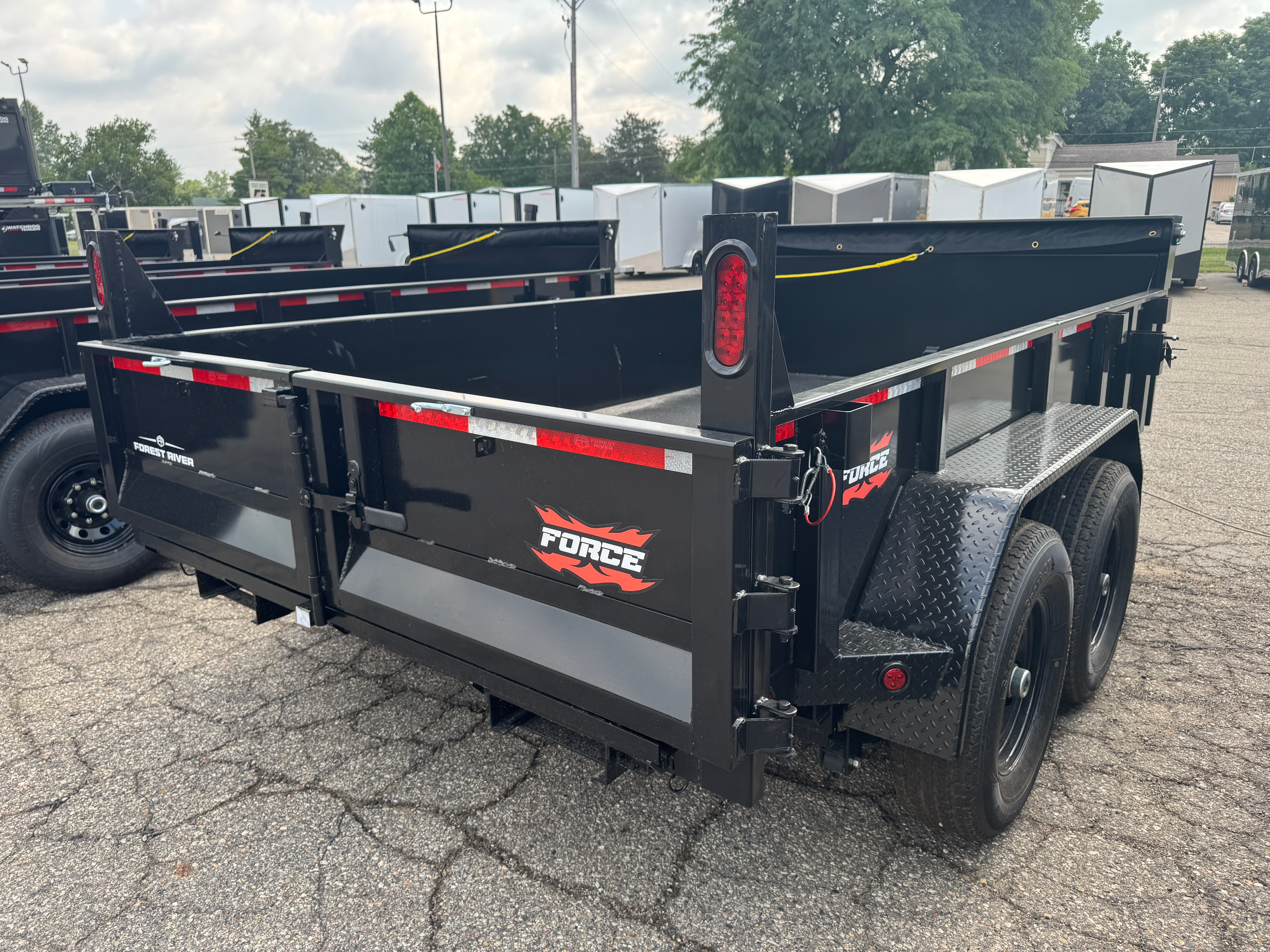 2027 Force 7' x 12' Telescoping Dump Trailer