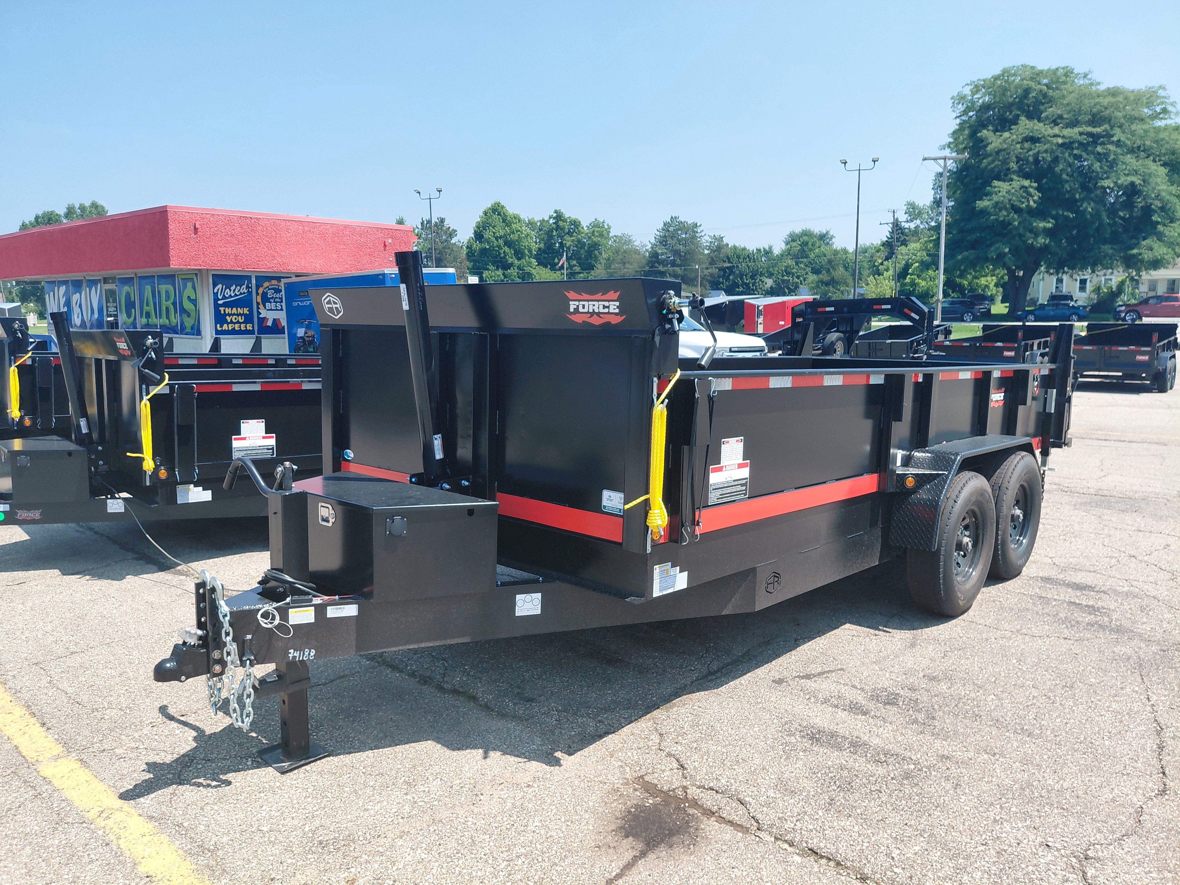 2026 Force Vader HD 7' x 16' Telescoping Dump Trailer