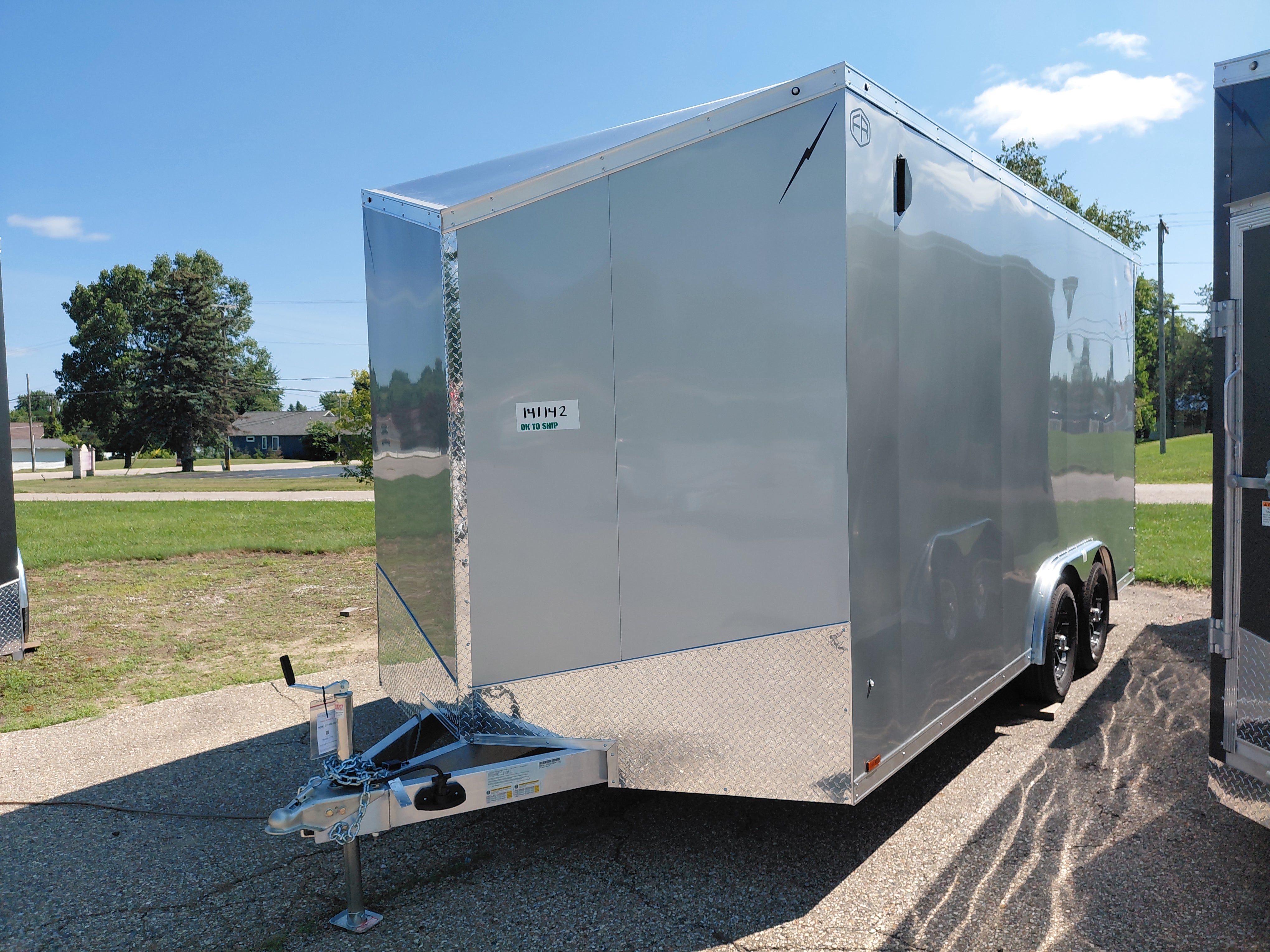 2026 Lightning Aluminum 8.5' x 16' Enclosed Car Hauler Trailer