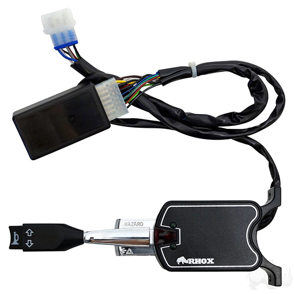Rhox Turn Signal Switch w/ Horn Button, 7 Wire, 12-48v