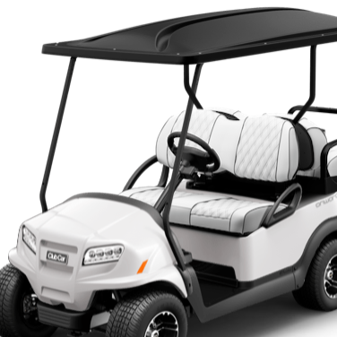 Elite Bright White Seat Double-Diamond Silver Rush Front Seat Back