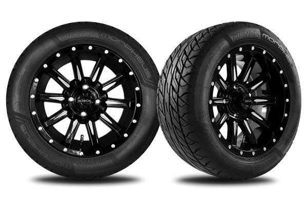 14” Gloss Black Zeus Wheel - 215/50R-14 Morpheus Steel-Belted Radial Tire Combo